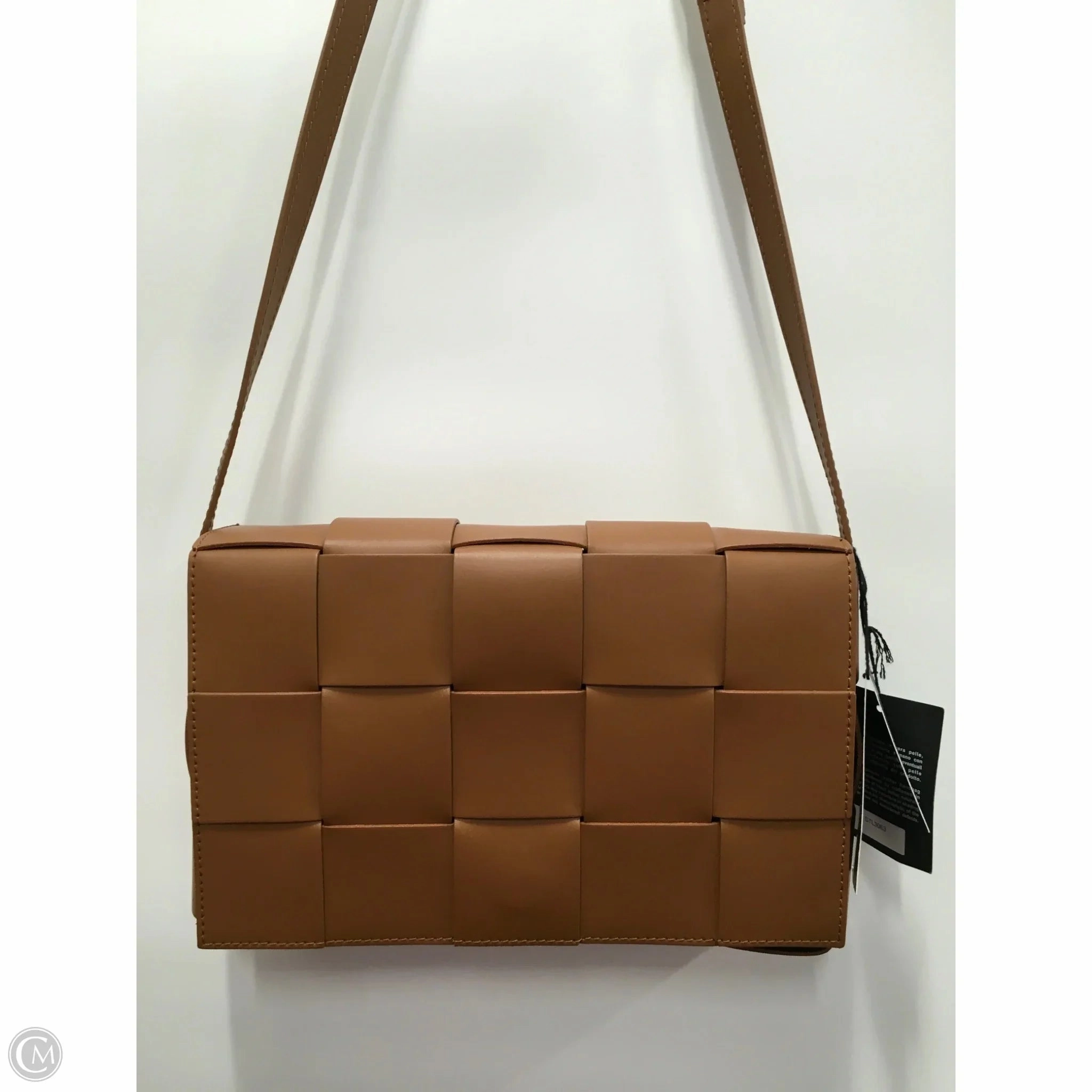 Crossbody Leather By Valentina Fiore, Size: Medium