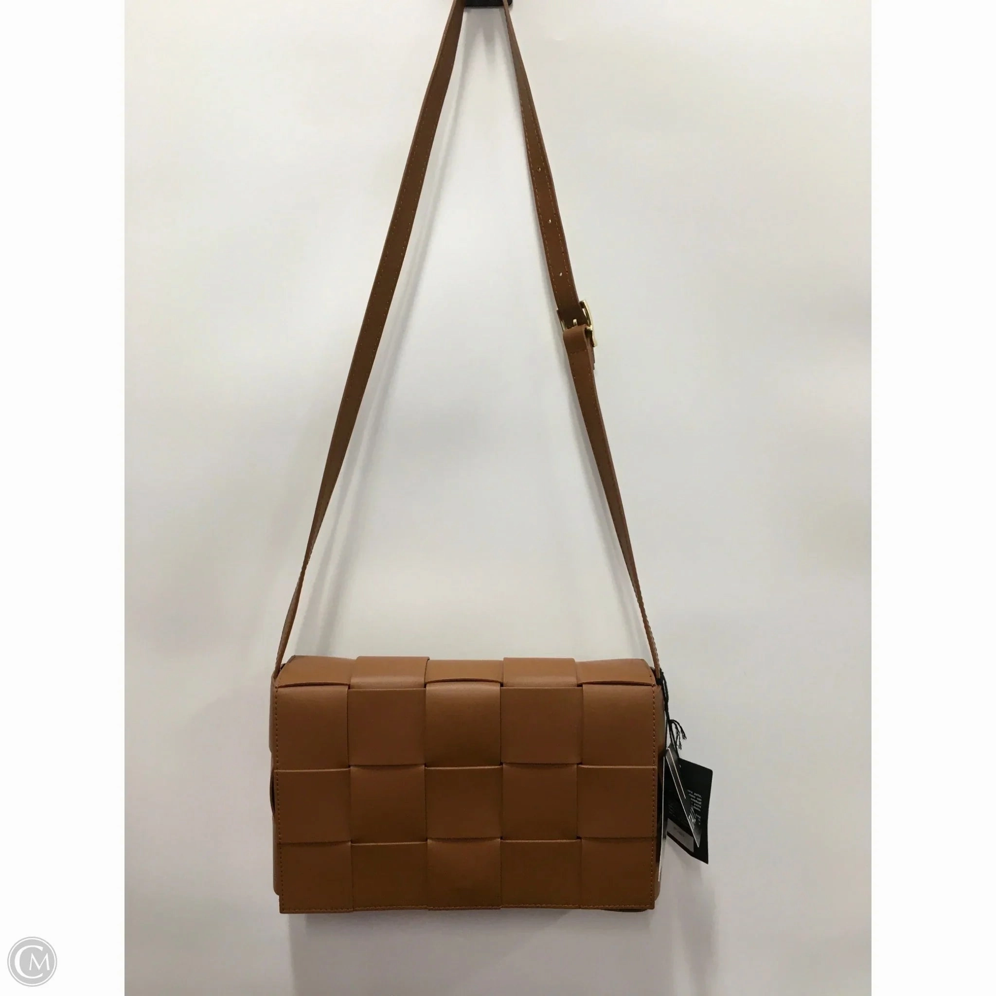 Crossbody Leather By Valentina Fiore, Size: Medium