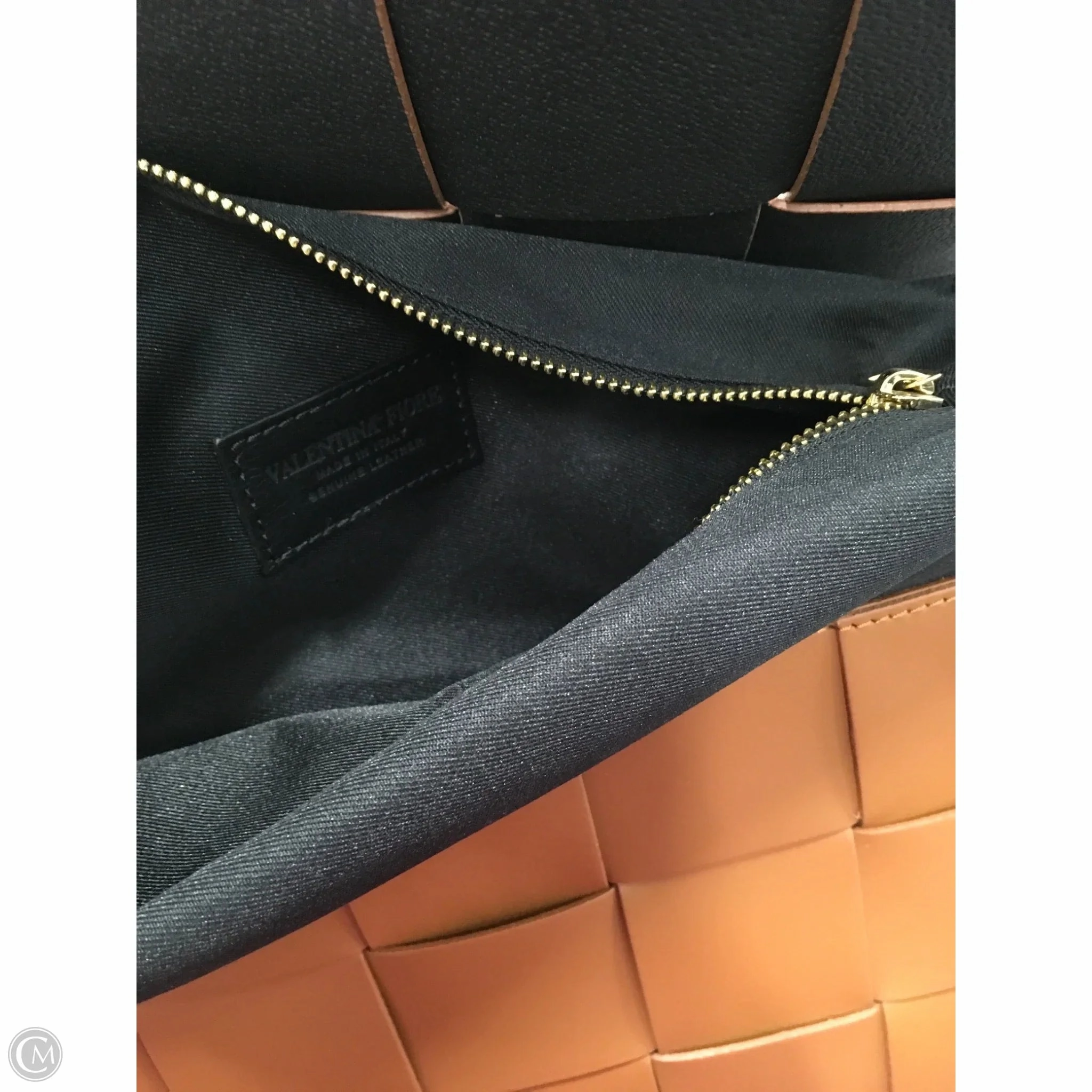 Crossbody Leather By Valentina Fiore, Size: Medium