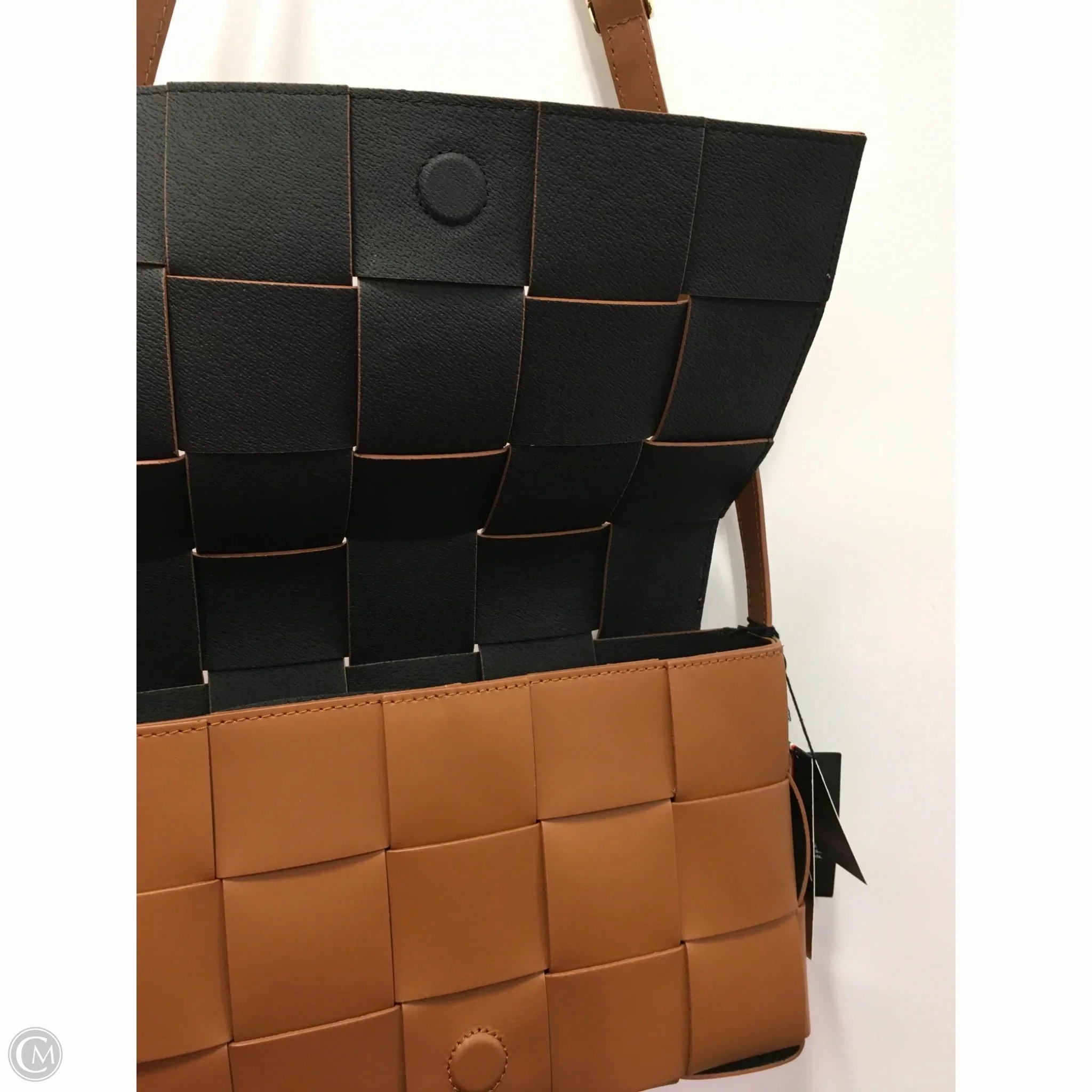 Crossbody Leather By Valentina Fiore, Size: Medium