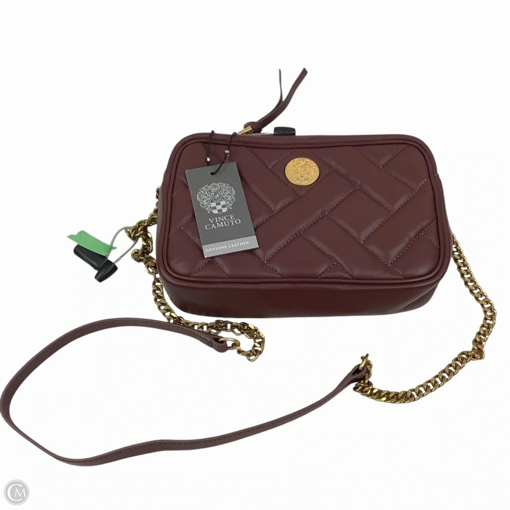 Crossbody Leather By Vince Camuto, Size: Medium