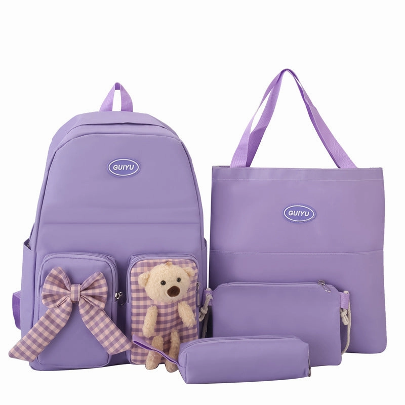 Cute Bear Girls Backpack