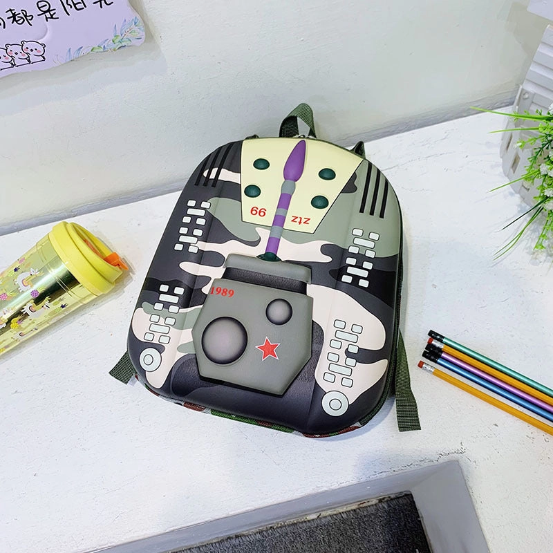 Cute multi-color eggshell school bag