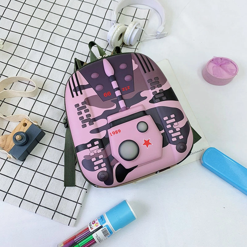 Cute multi-color eggshell school bag