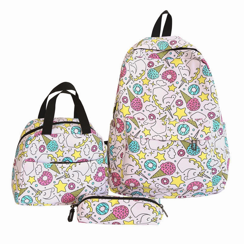 Cute printed lightweight backpack
