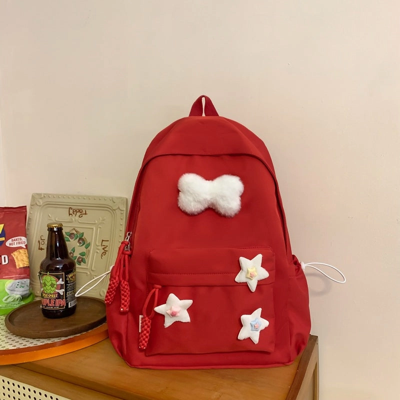 Cute solid color backpack