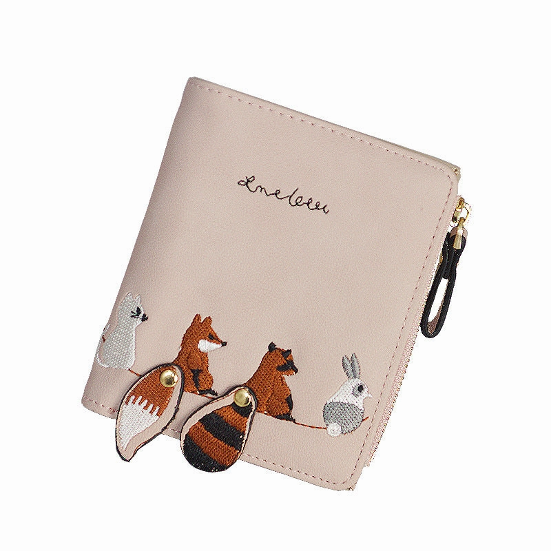 Cute squirrel wallet girl