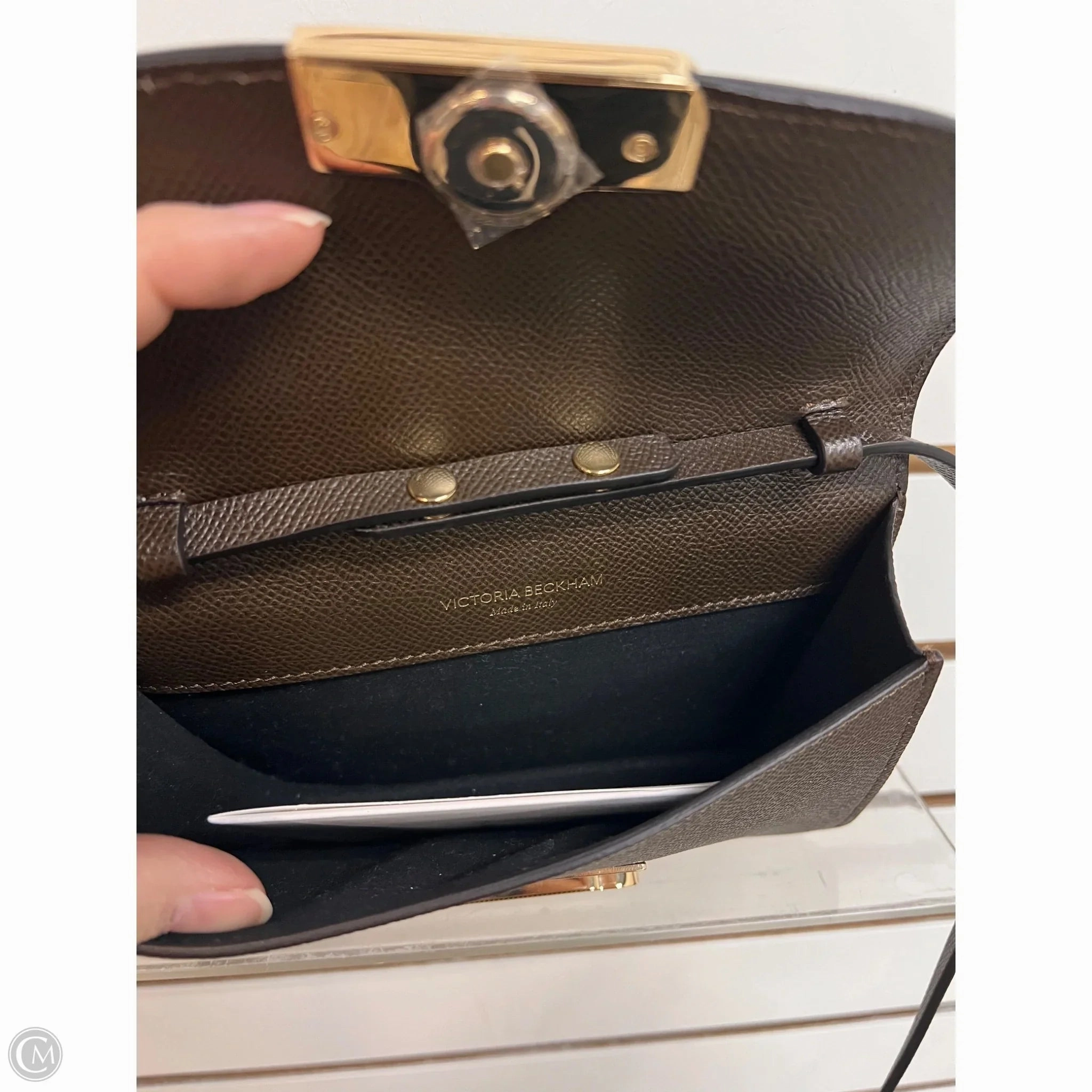 Designer Handbag Leather By Victoria Beckham , Size: Small
