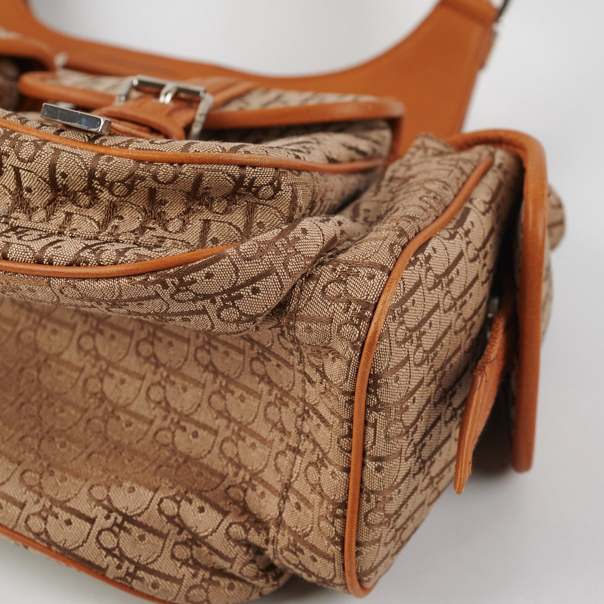 Dior Diorissimo Cargo Hobo Bag Brown