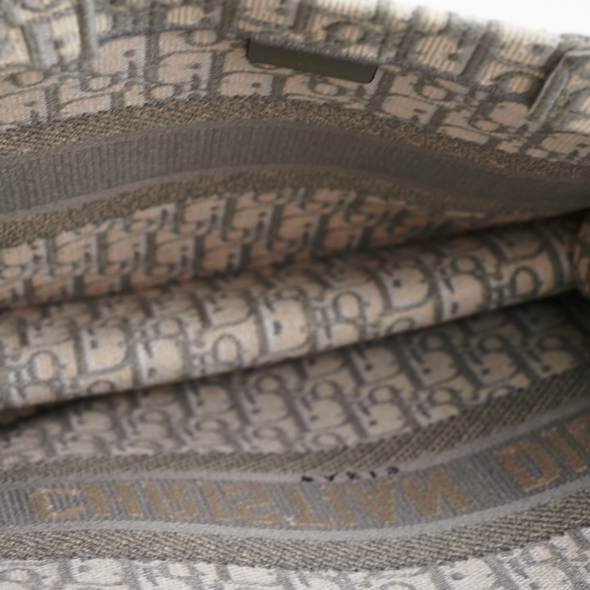 Dior Medium Book Tote Oblique Grey