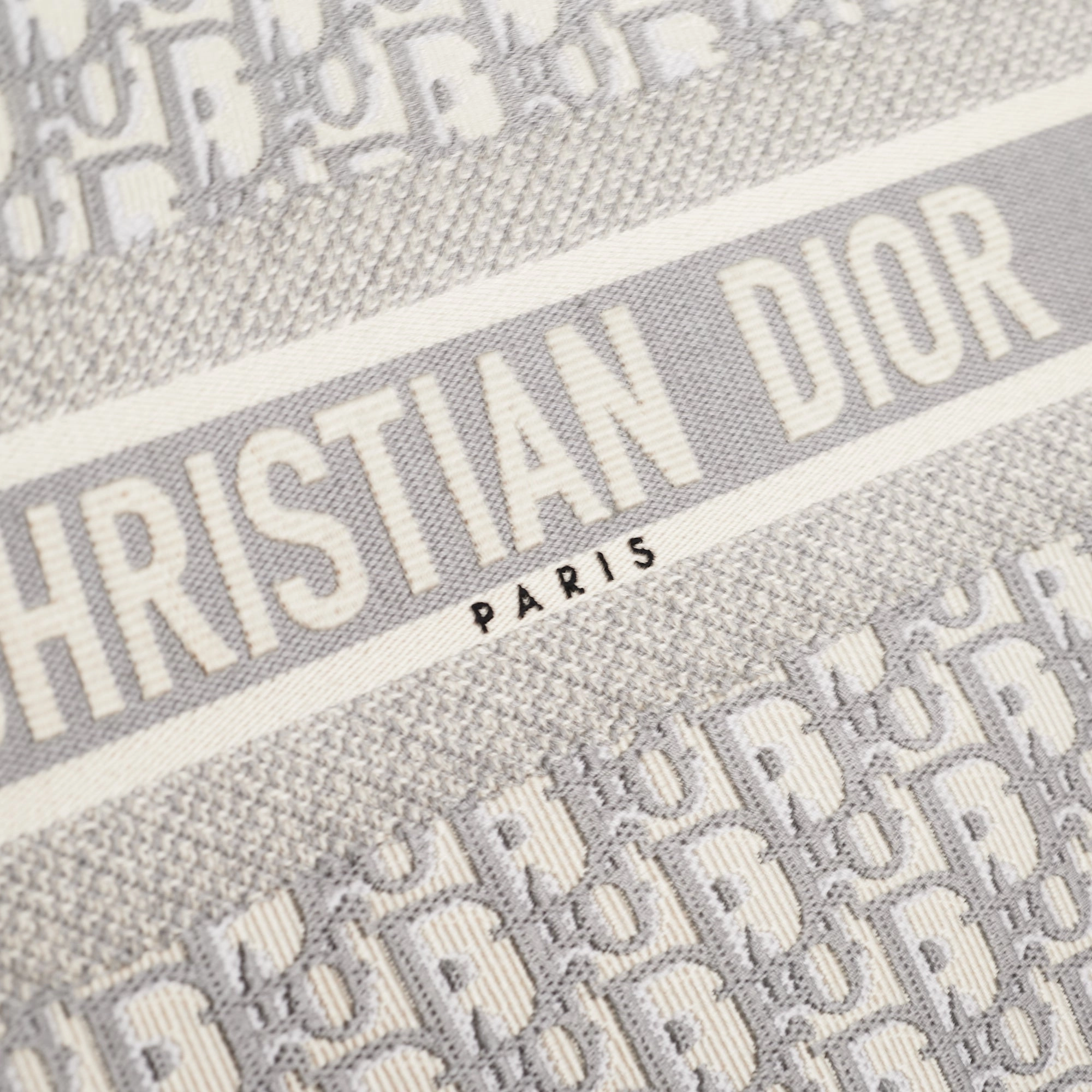 Dior Medium Book Tote Oblique Grey