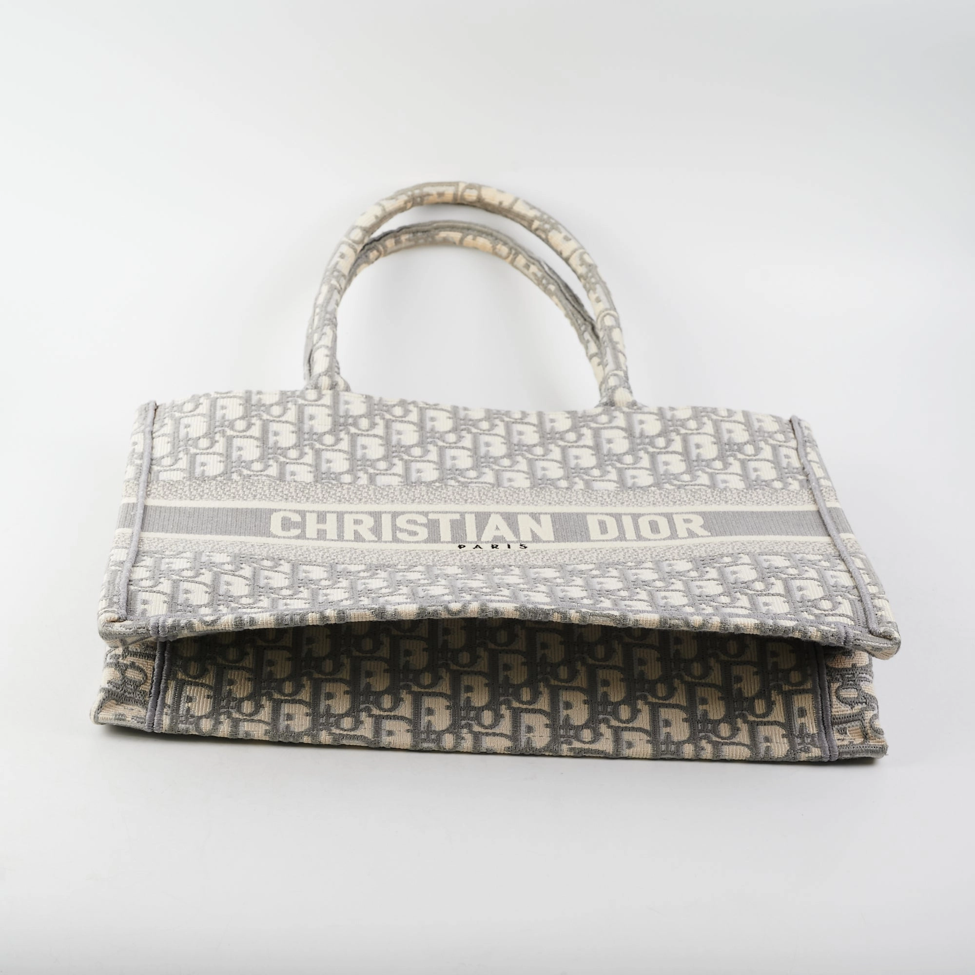 Dior Medium Book Tote Oblique Grey