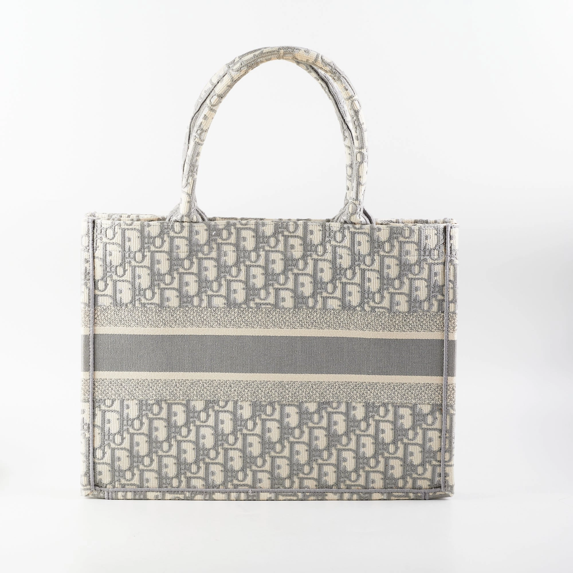 Dior Medium Book Tote Oblique Grey