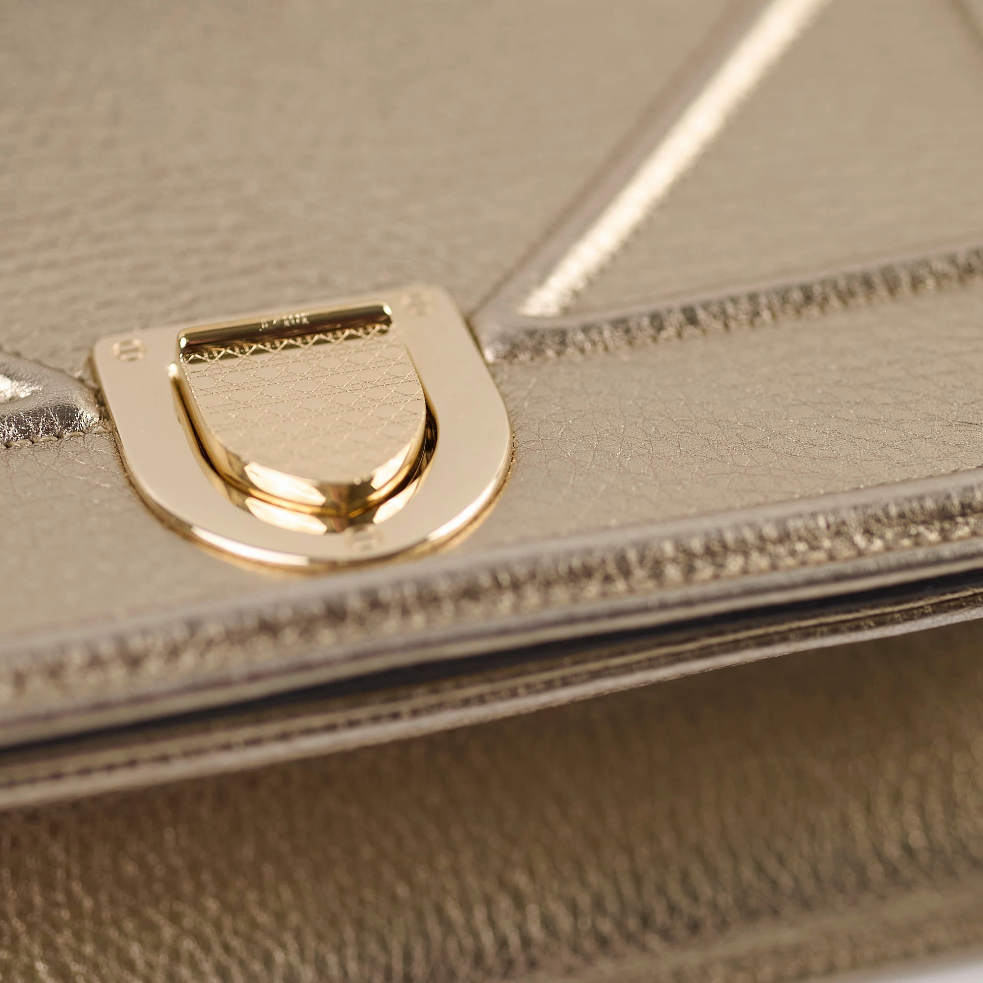Dior Medium Diorama Gold Metallic