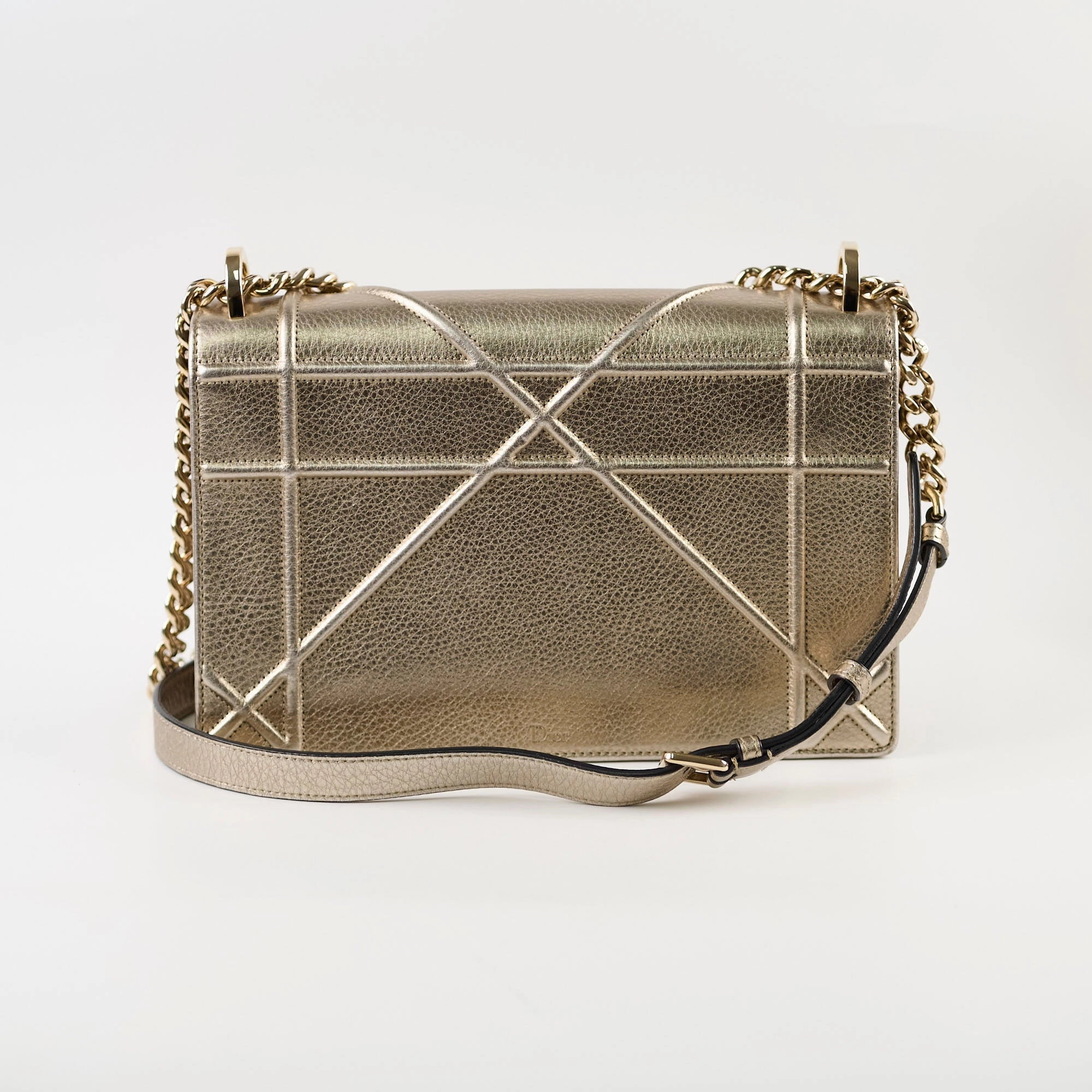 Dior Medium Diorama Gold Metallic