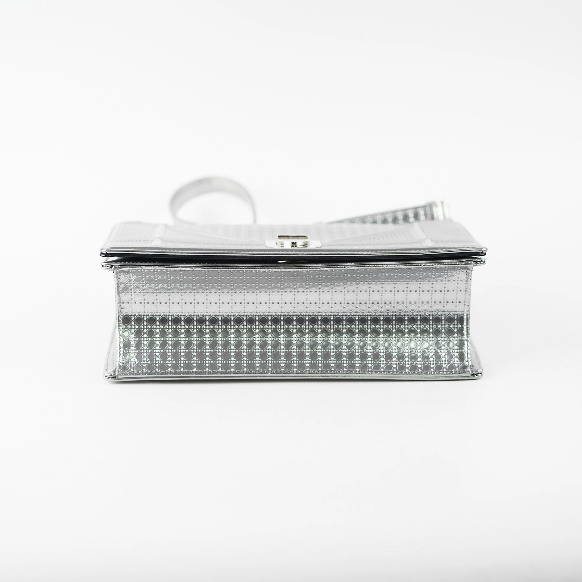 Dior Medium Diorama Metallic Silver
