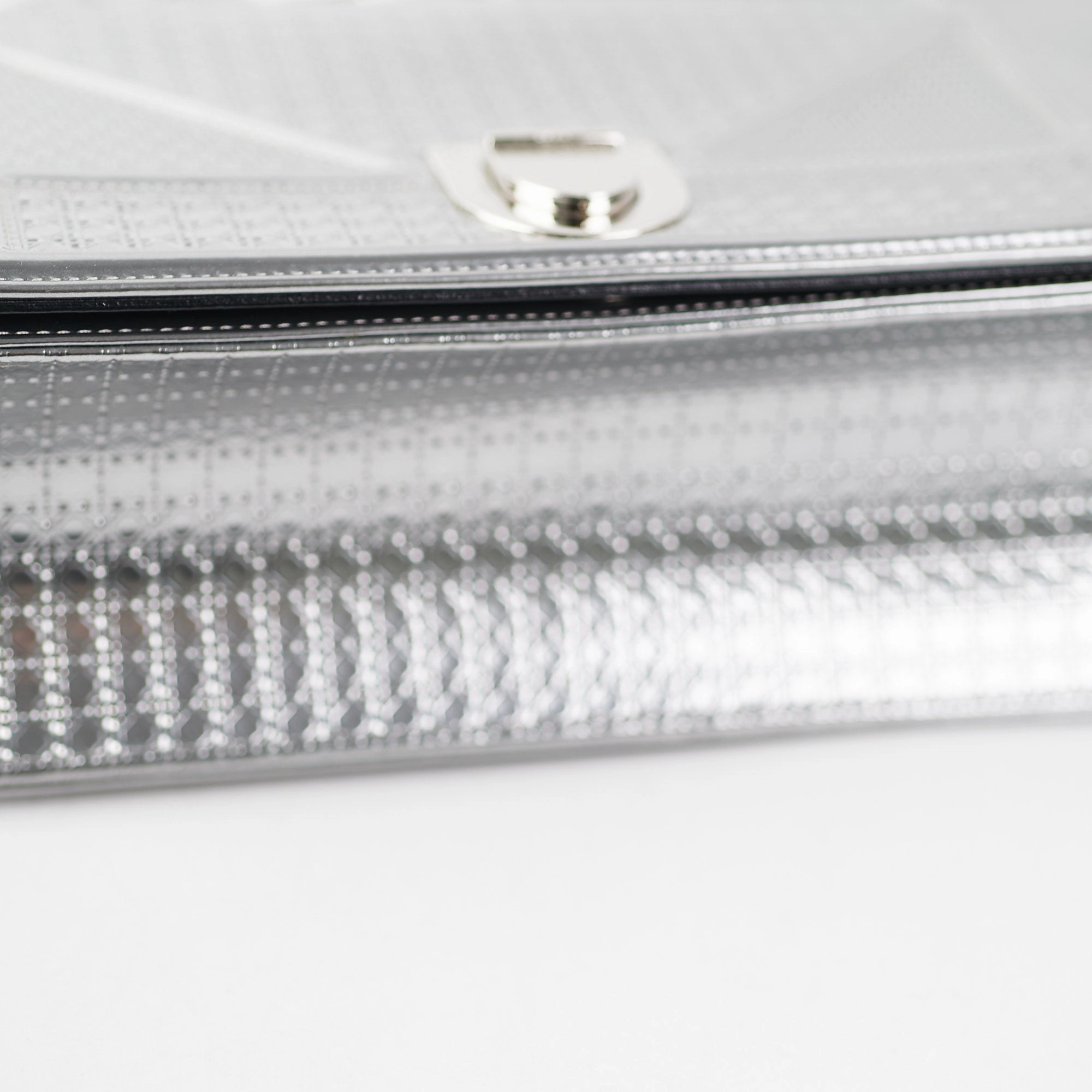 Dior Medium Diorama Metallic Silver