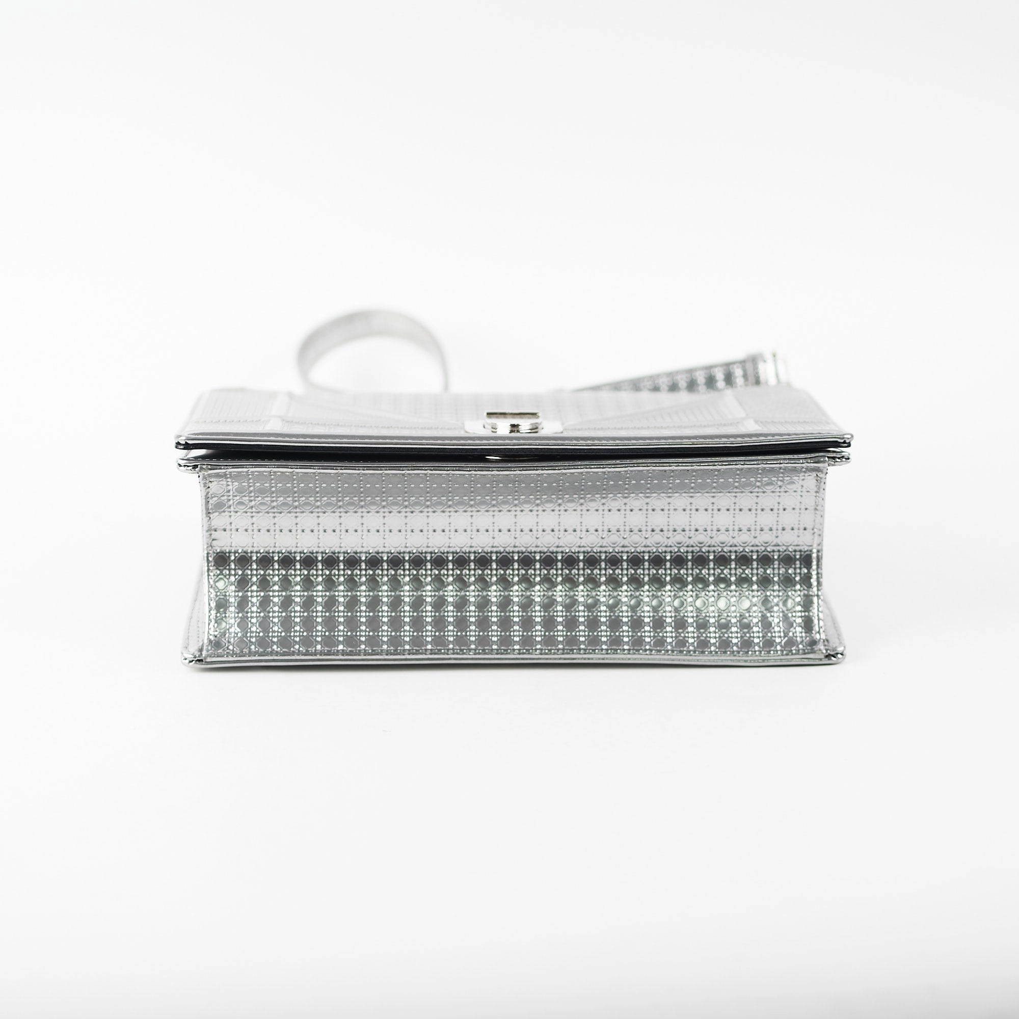 Dior Medium Diorama Metallic Silver