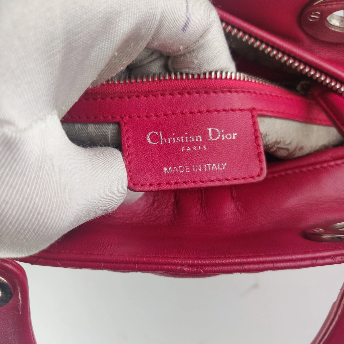 Dior Medium Lady Dior Bag Red