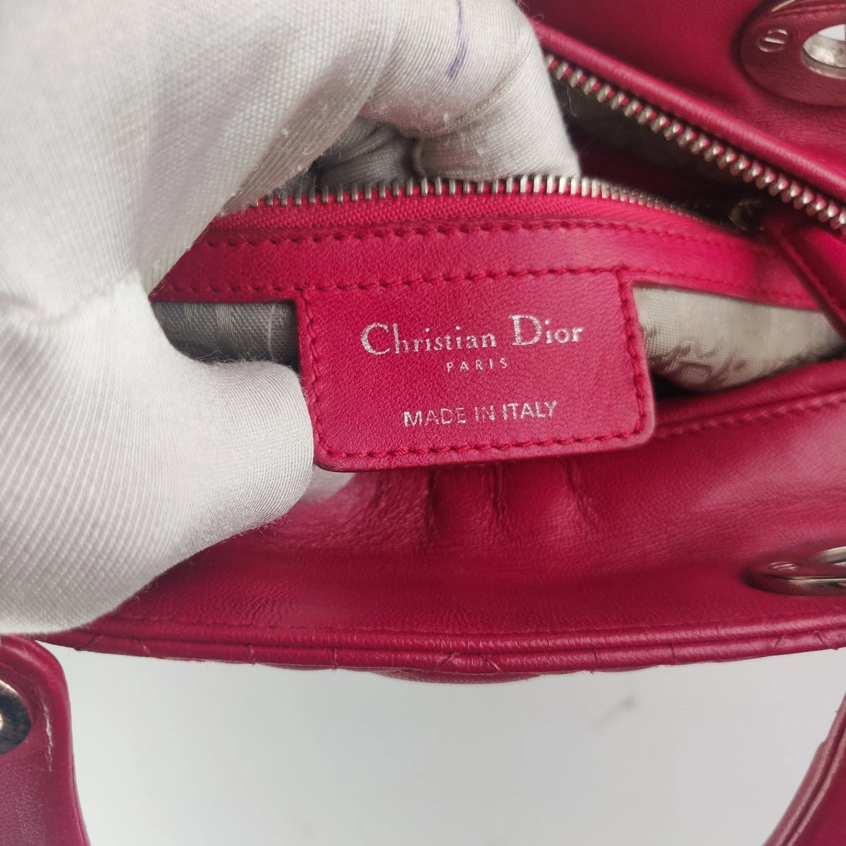 Dior Medium Lady Dior Bag Red