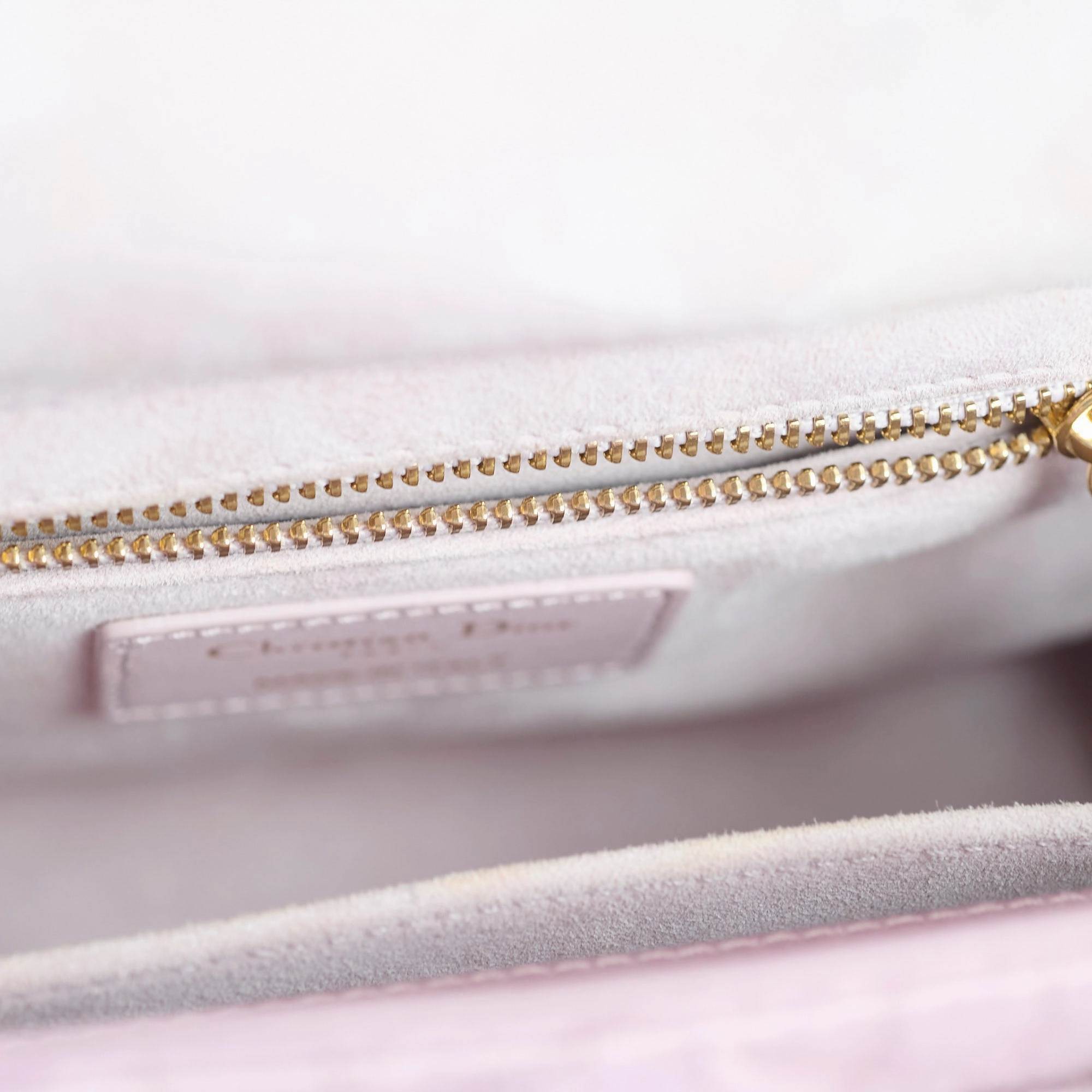 Dior Small Lady Dior Bag Pink Silk Crystals