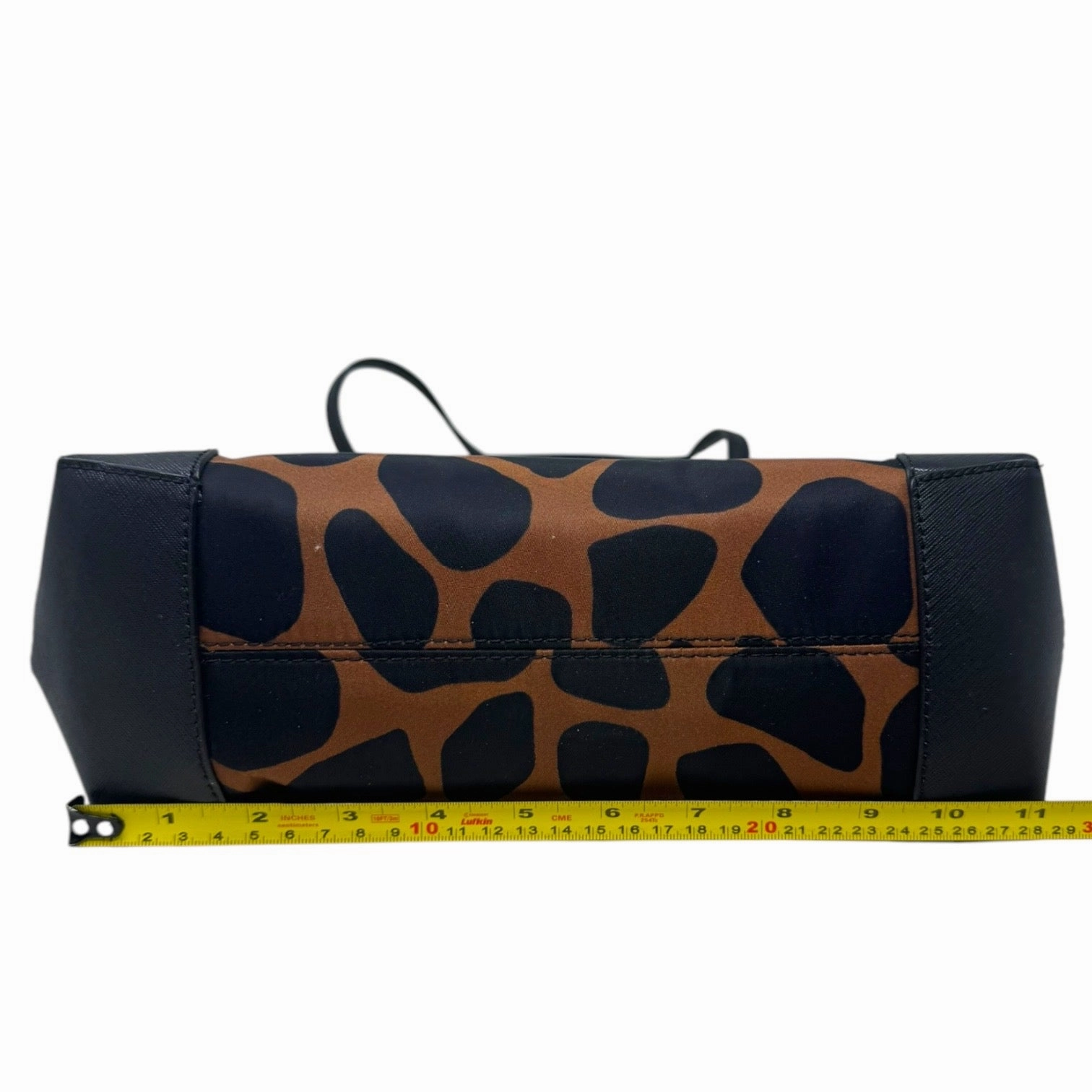 Eva Small Top Zip Tote Designer By Michael Kors Giraffe Print Nylon, Size: Medium