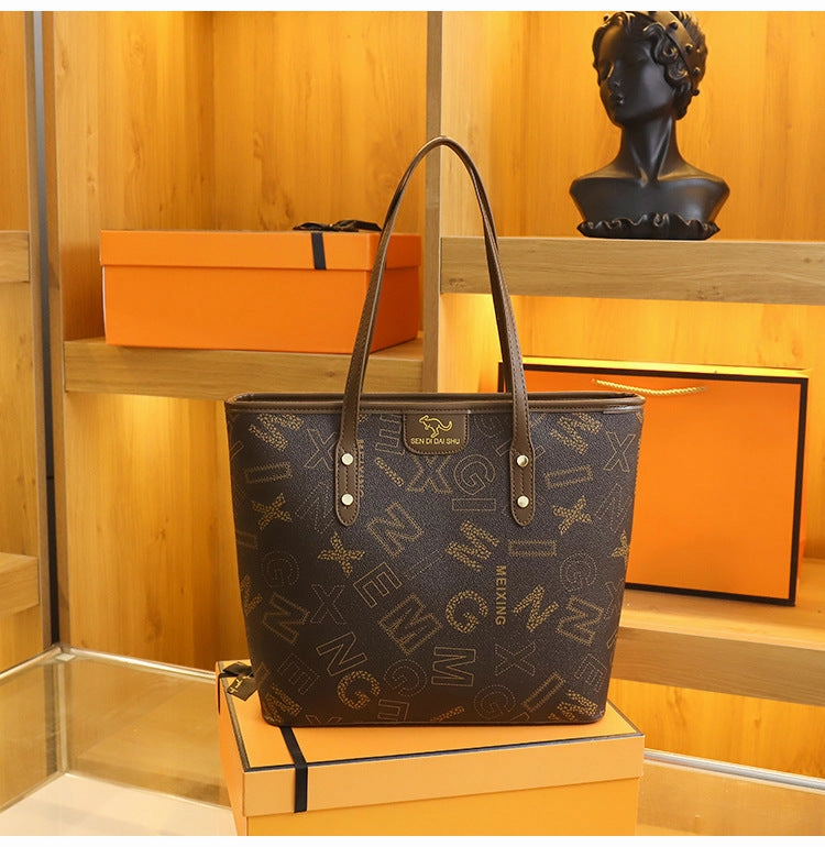 Fashion Printed Portable Tote Bag Large Capacity