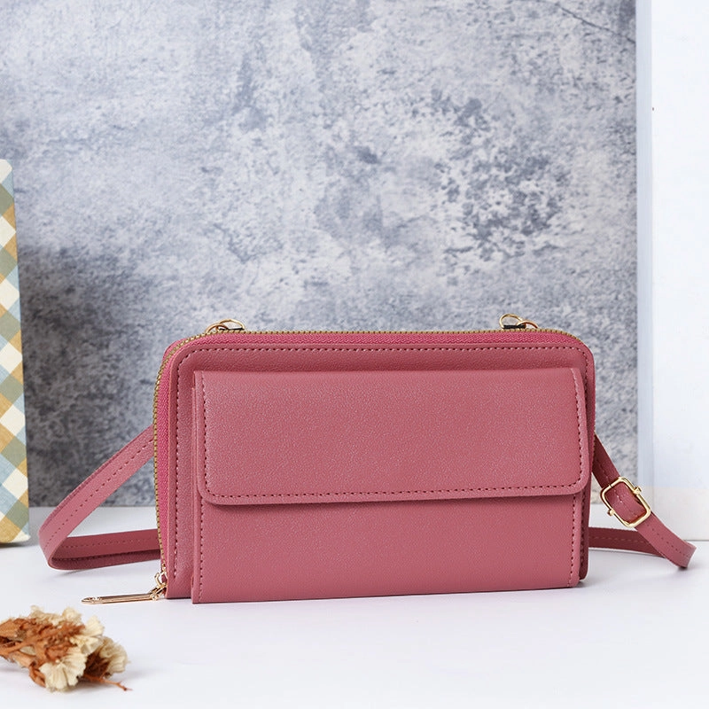 Fashion zipper horizontal wallet