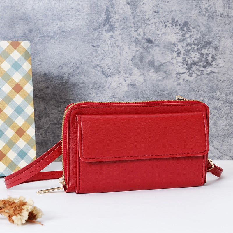 Fashion zipper horizontal wallet