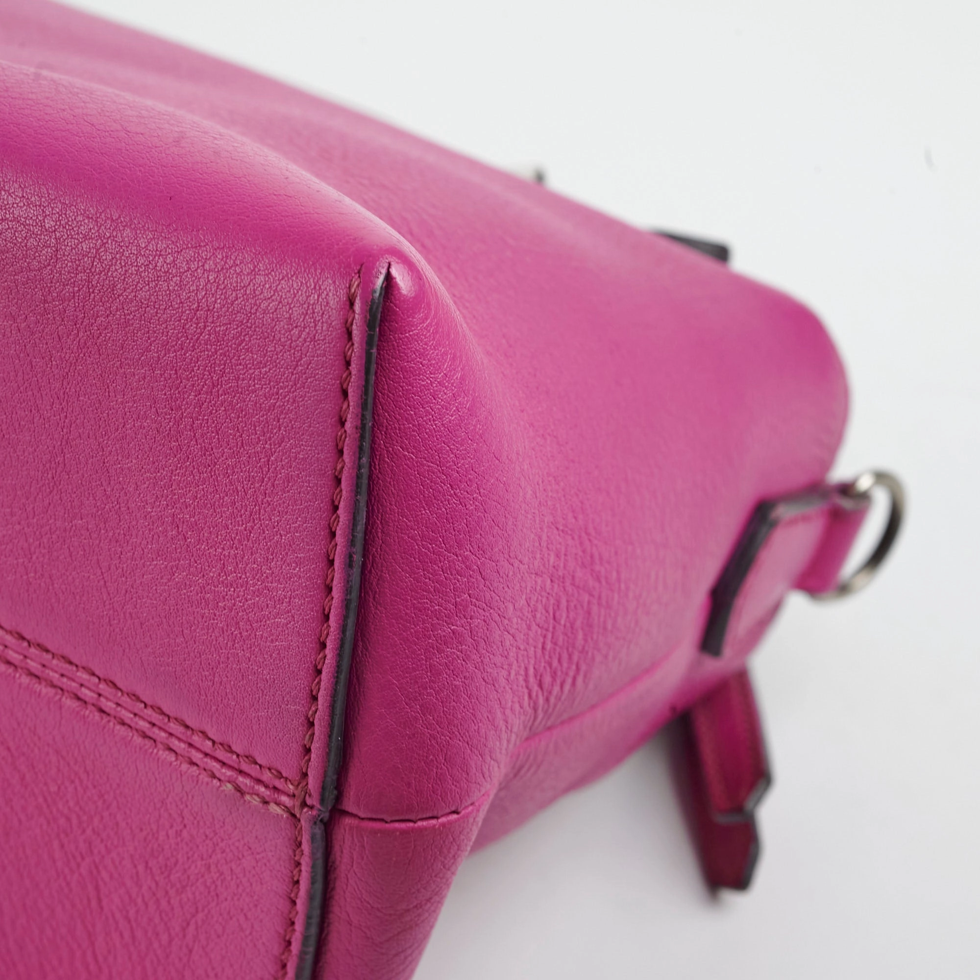 Fendi By The Way Fuchsia Medium Boston Bag