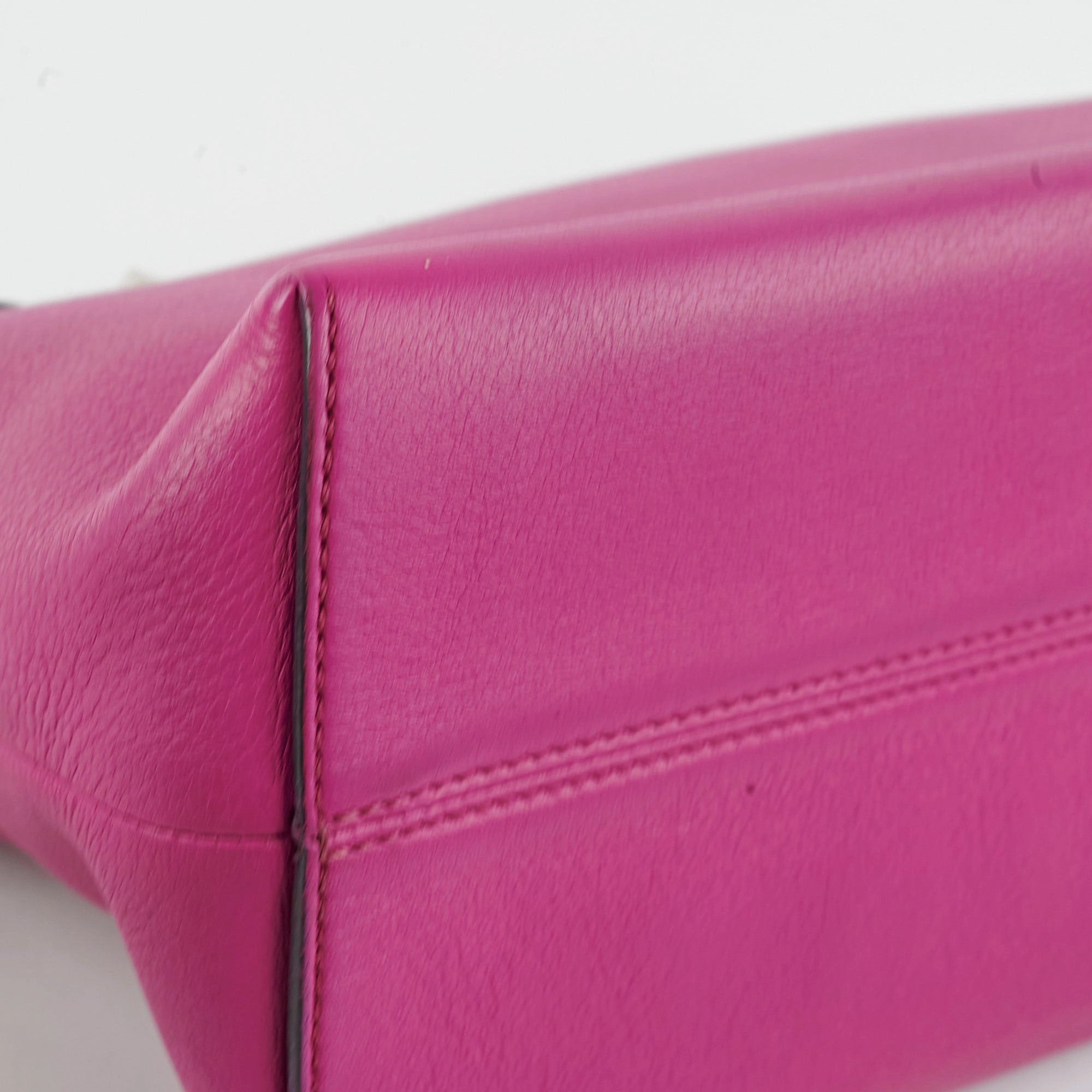 Fendi By The Way Fuchsia Medium Boston Bag