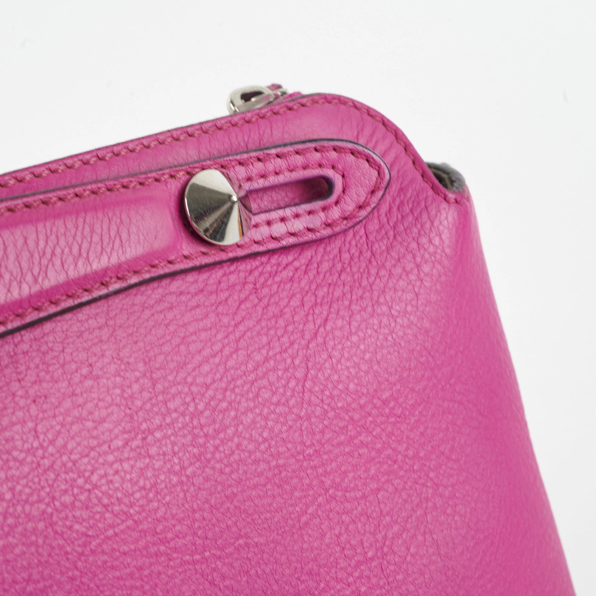 Fendi By The Way Fuchsia Medium Boston Bag