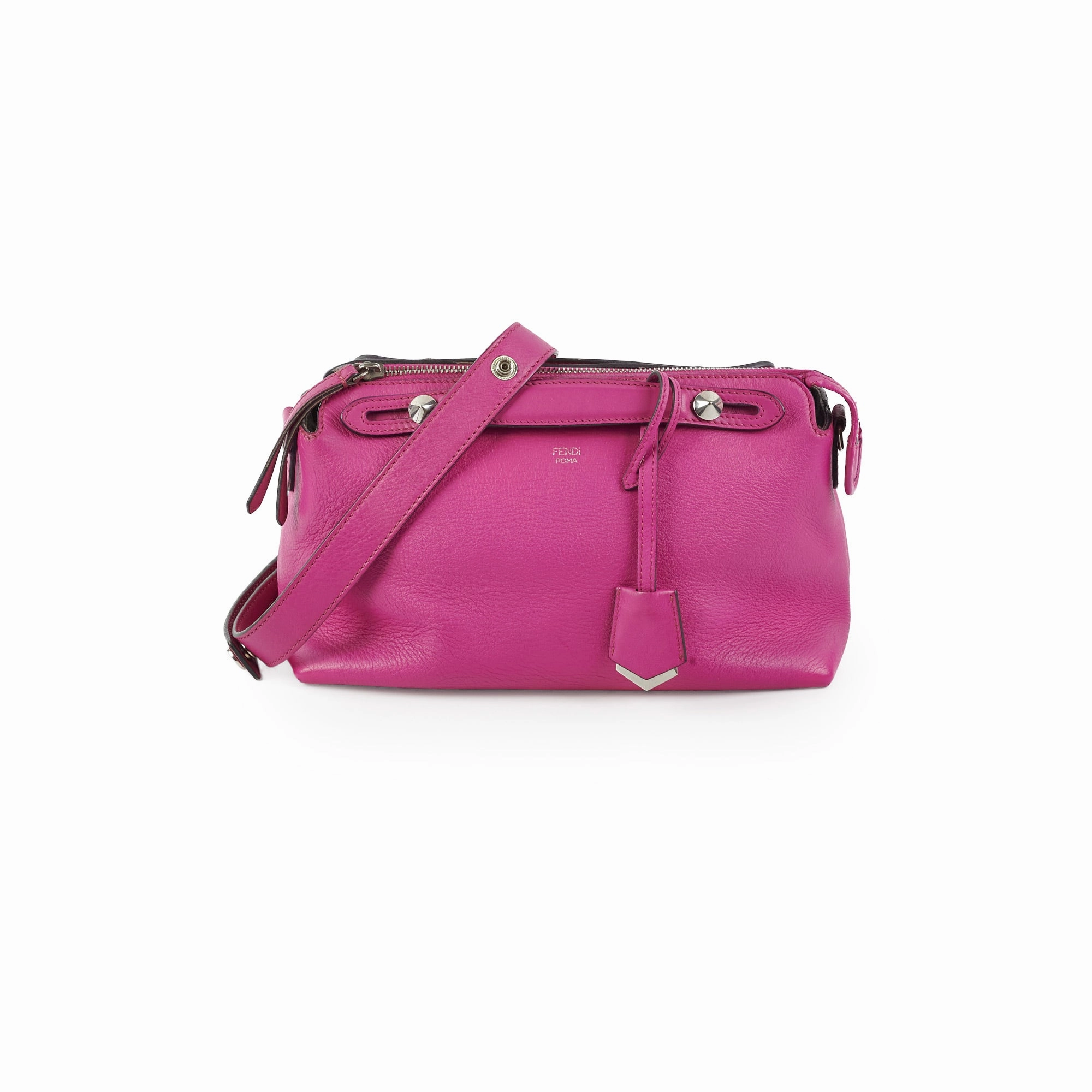 Fendi By The Way Fuchsia Medium Boston Bag