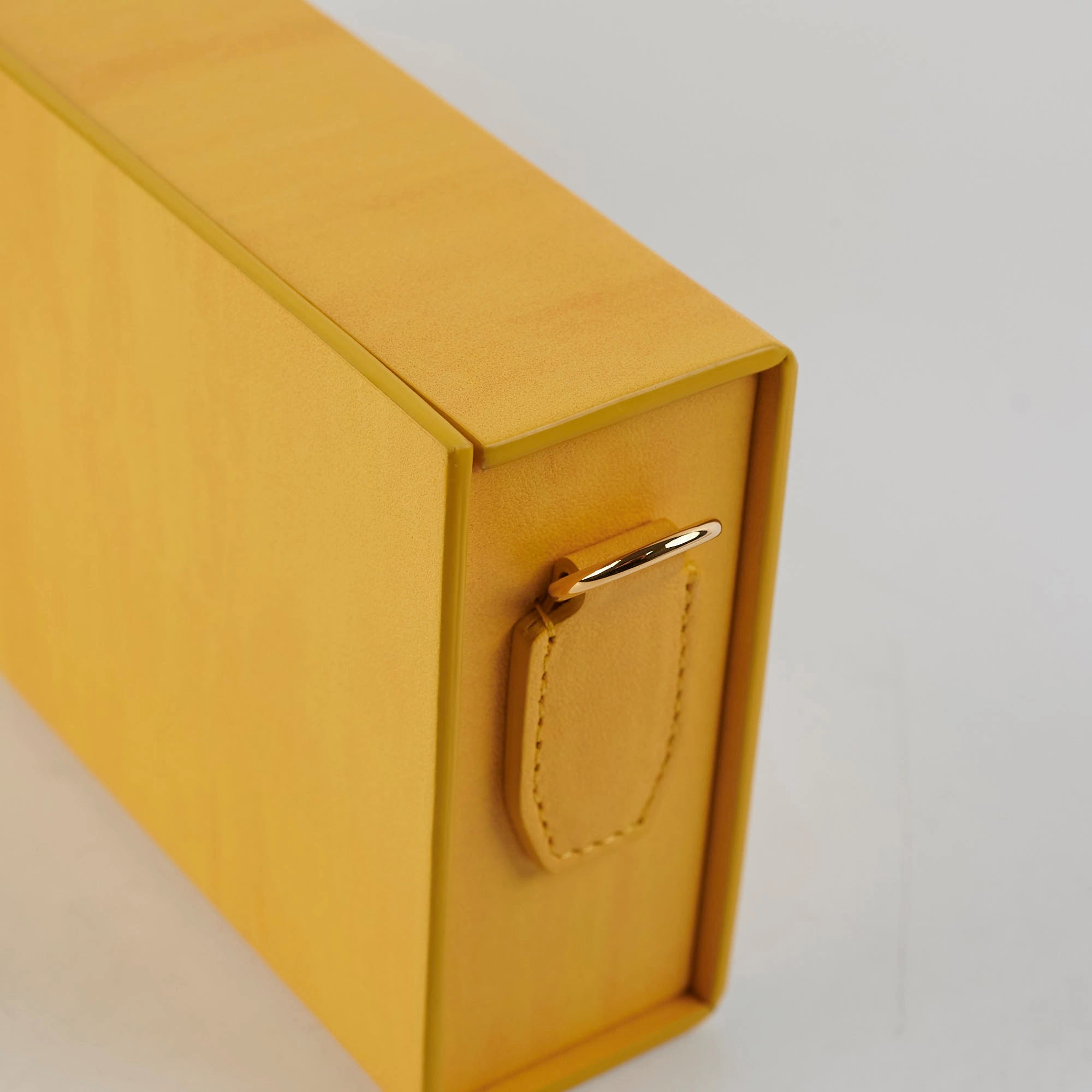 Fendi Horizontal Box Shoulder Bag Yellow
