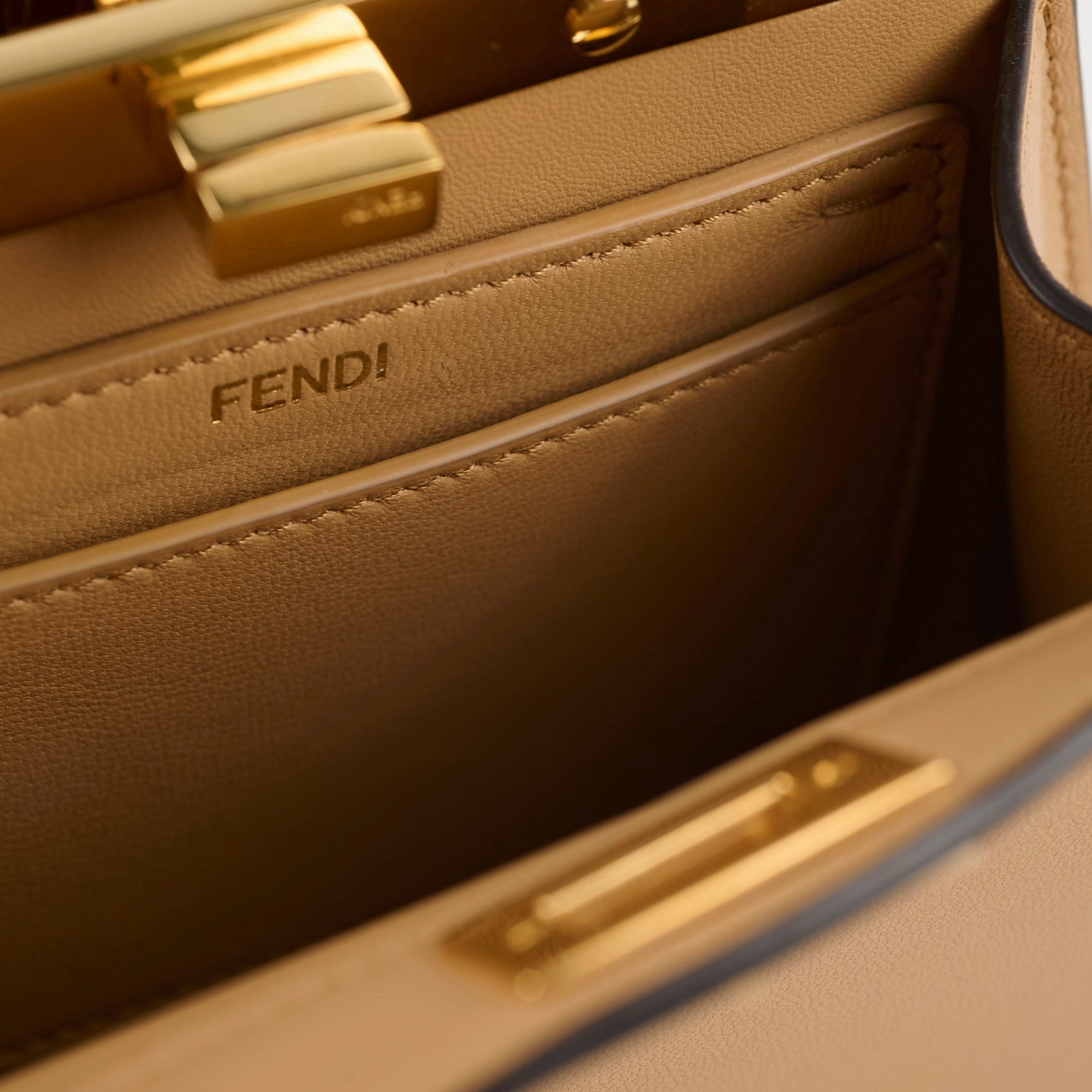Fendi ISeeU Mini Peekaboo Beige
