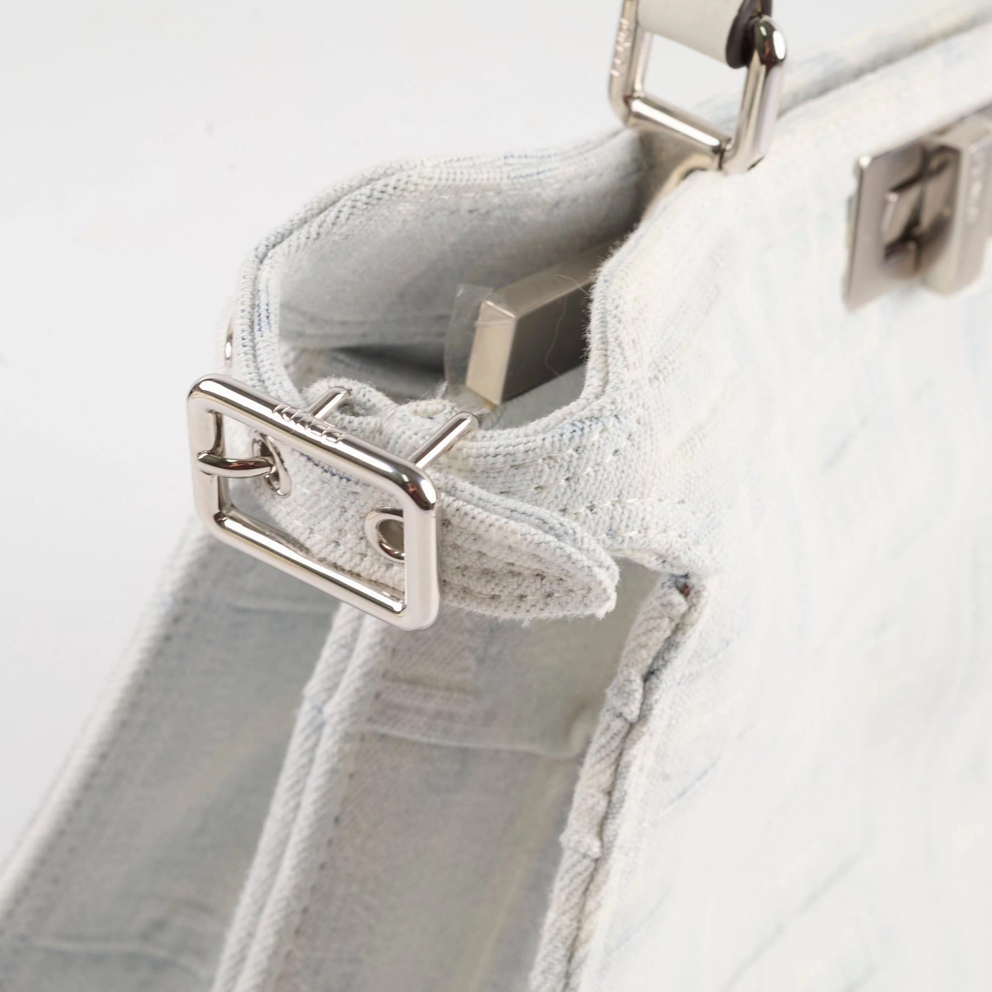 Fendi/Marc Jacobs Medium Peekaboo IseeU Denim White