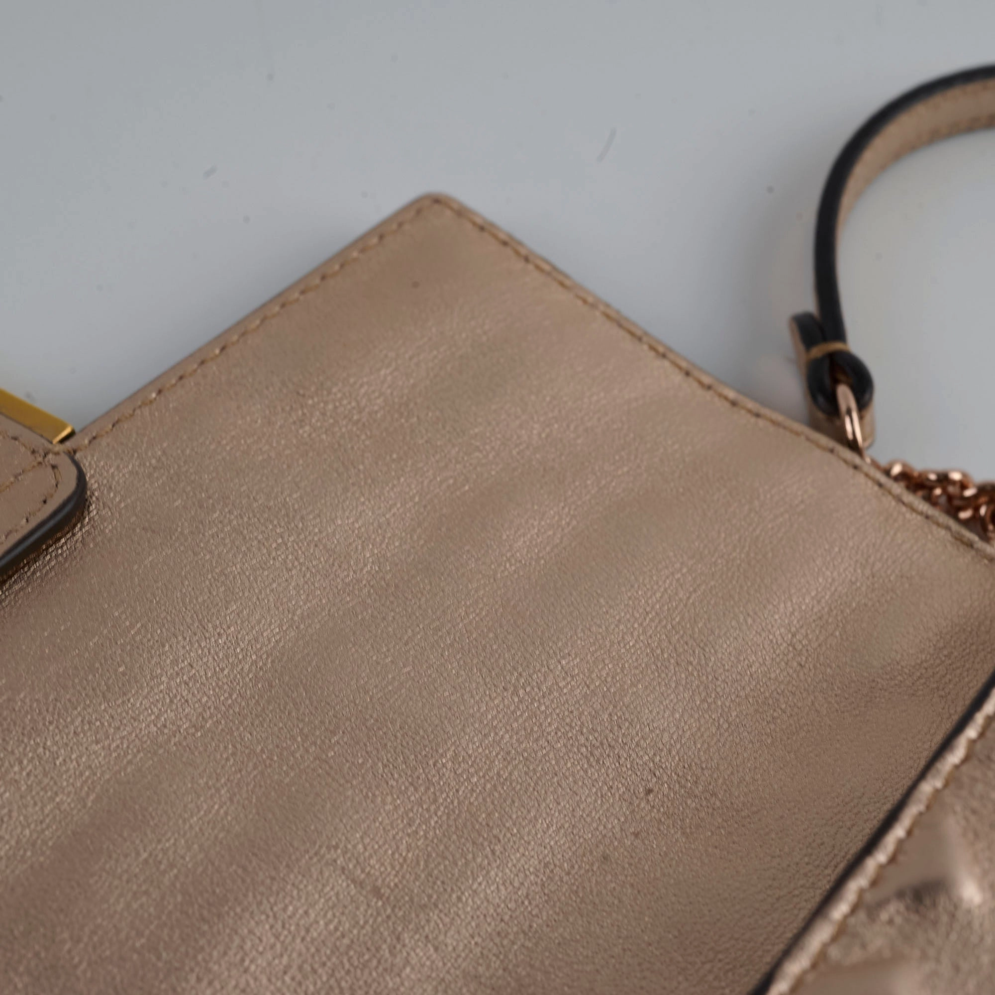 Fendi Mini Baguette Pink Metallic