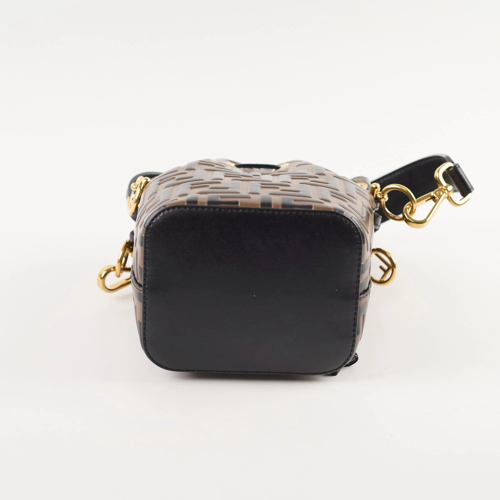 Fendi Mini Mon Tresor Bucket Bag Brown