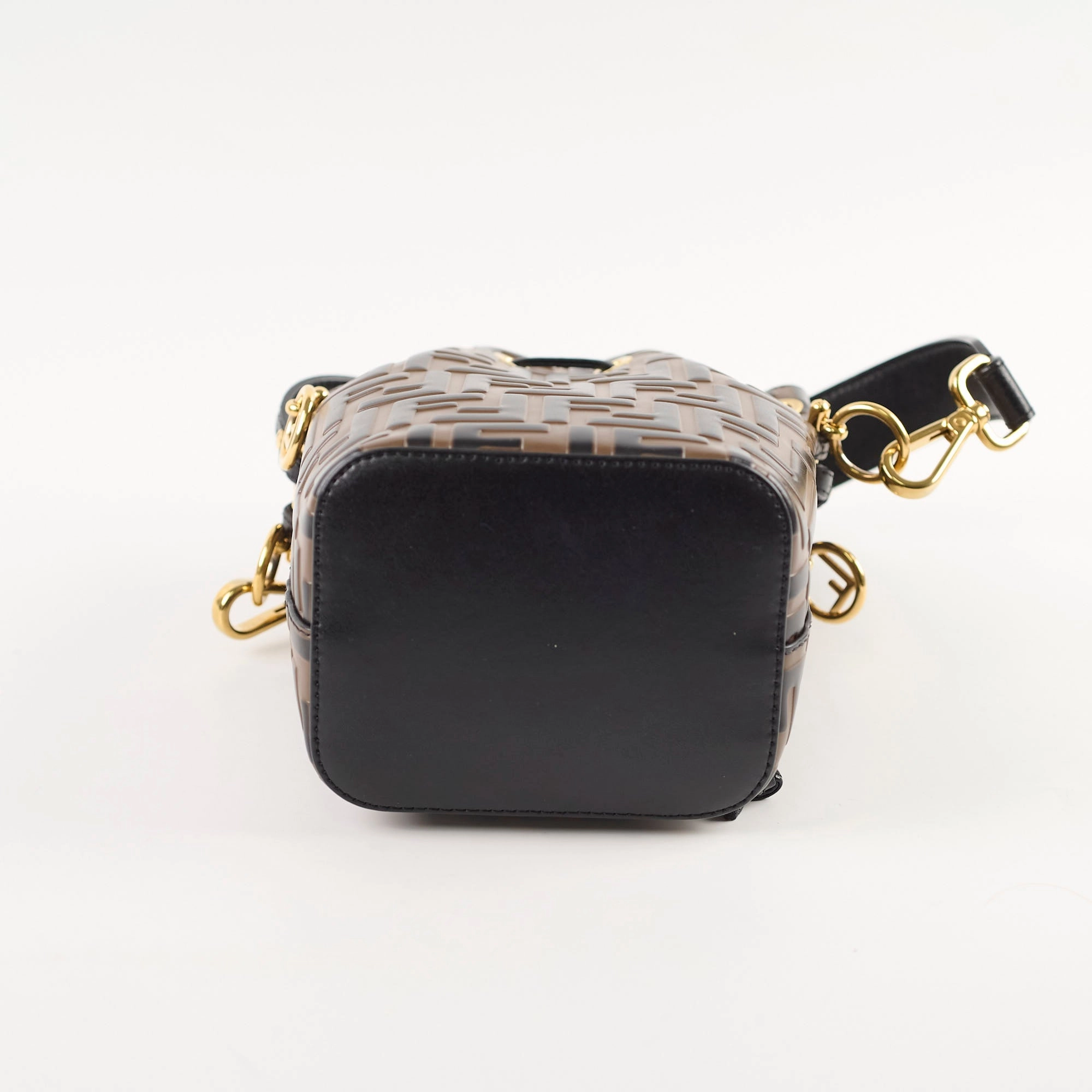 Fendi Mini Mon Tresor Bucket Bag Brown