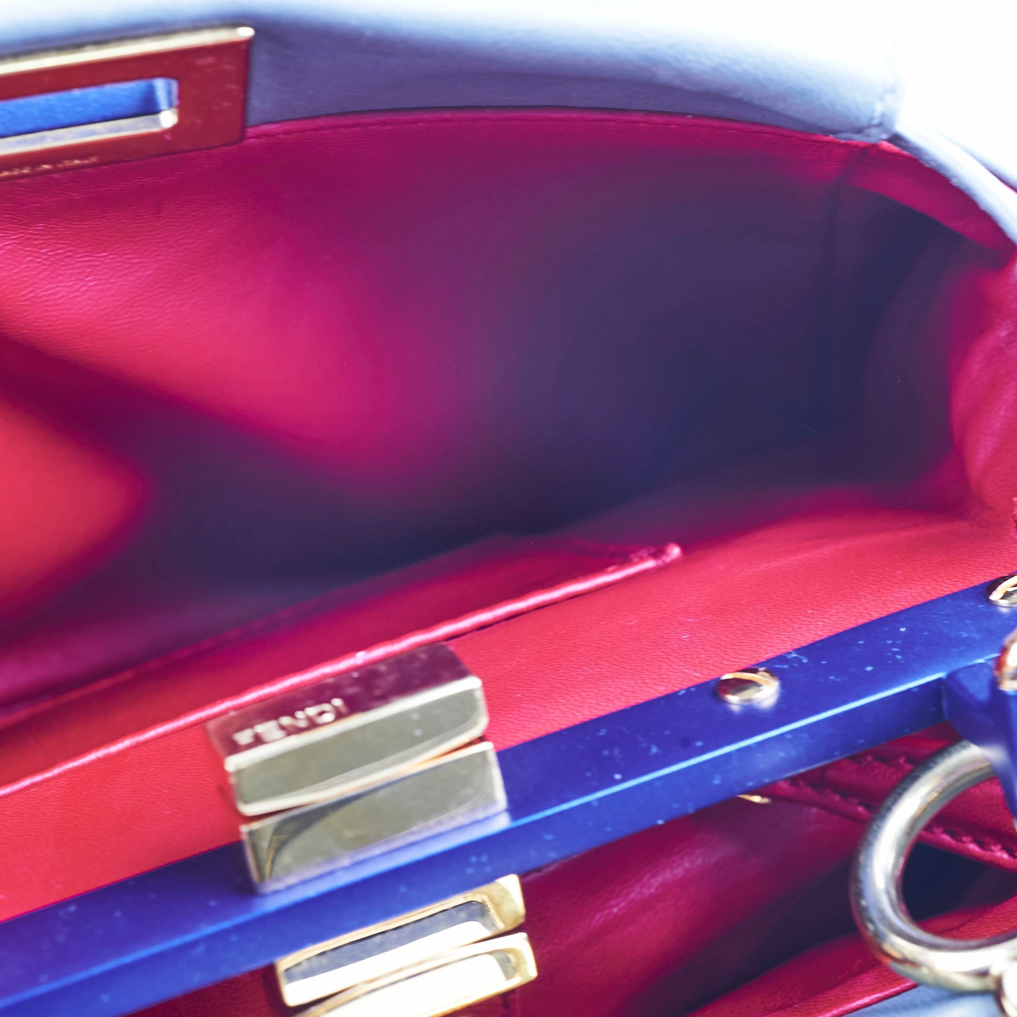 Fendi Mini Peekaboo Blue Grey