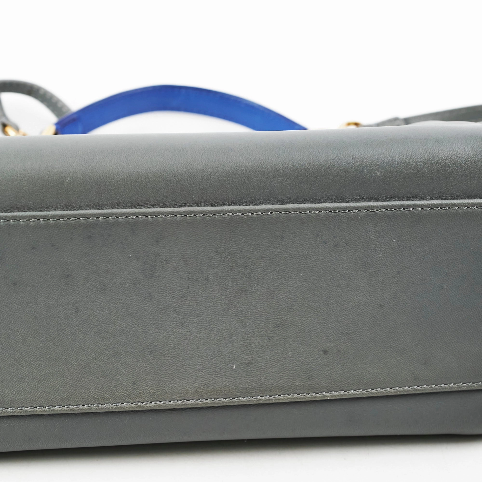 Fendi Mini Peekaboo Blue Grey
