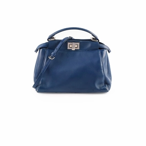 Fendi Mini Peekaboo Blue