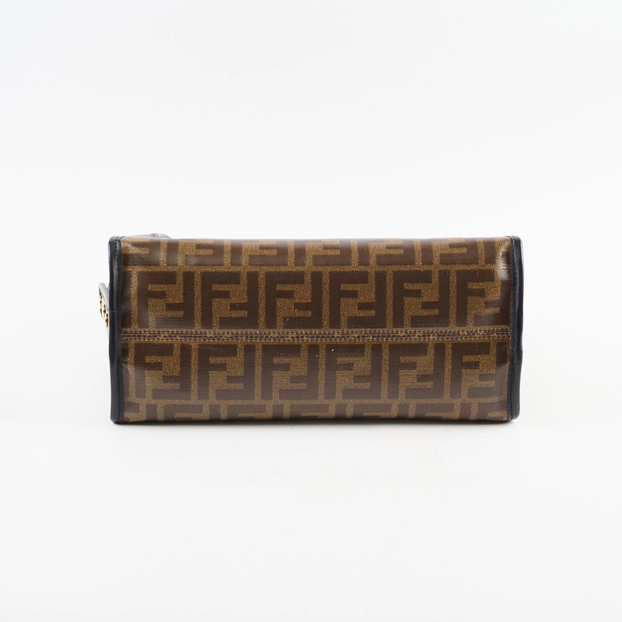 Fendi Mini Peekaboo Silver with Monogram Defender&Twilly