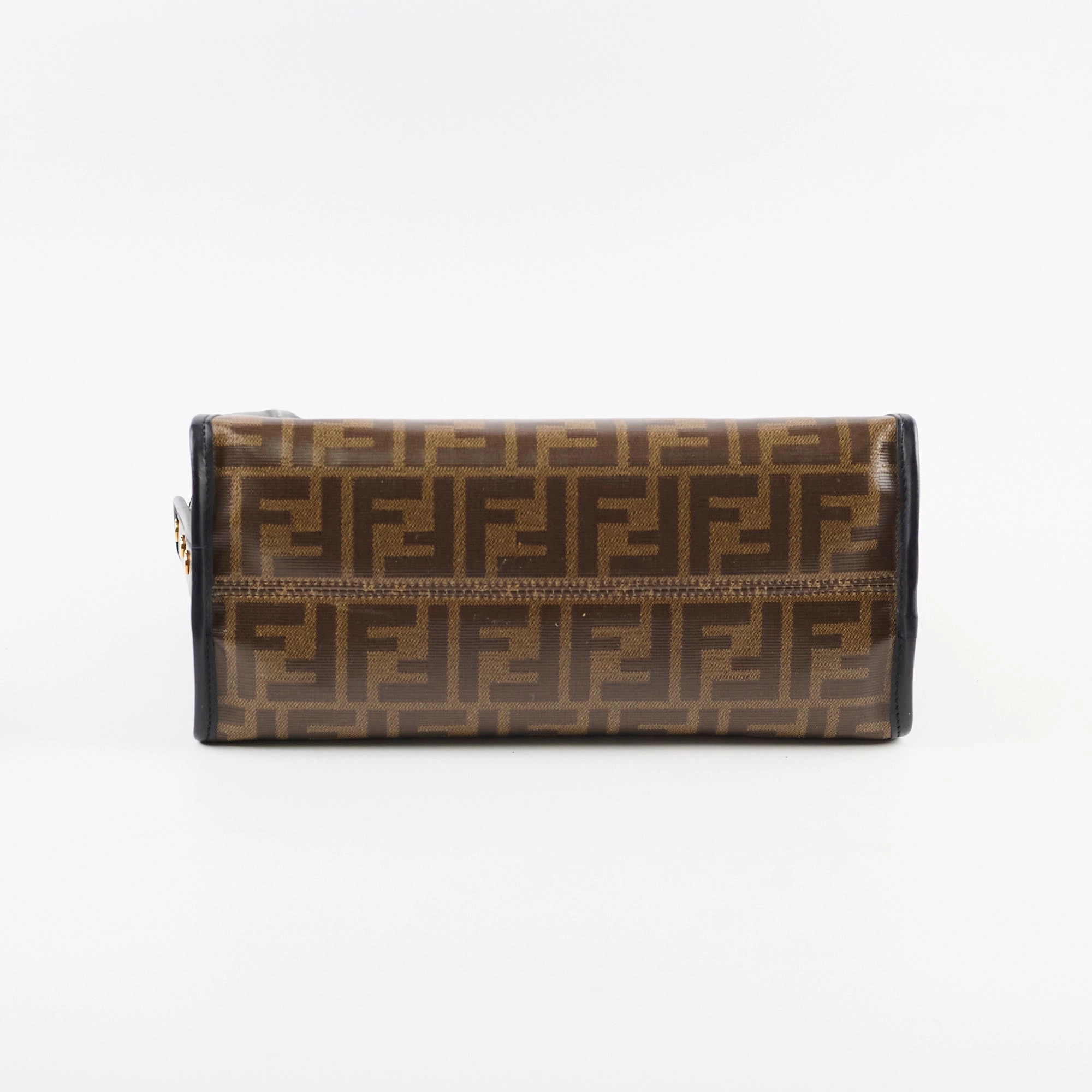Fendi Mini Peekaboo Silver with Monogram Defender&Twilly