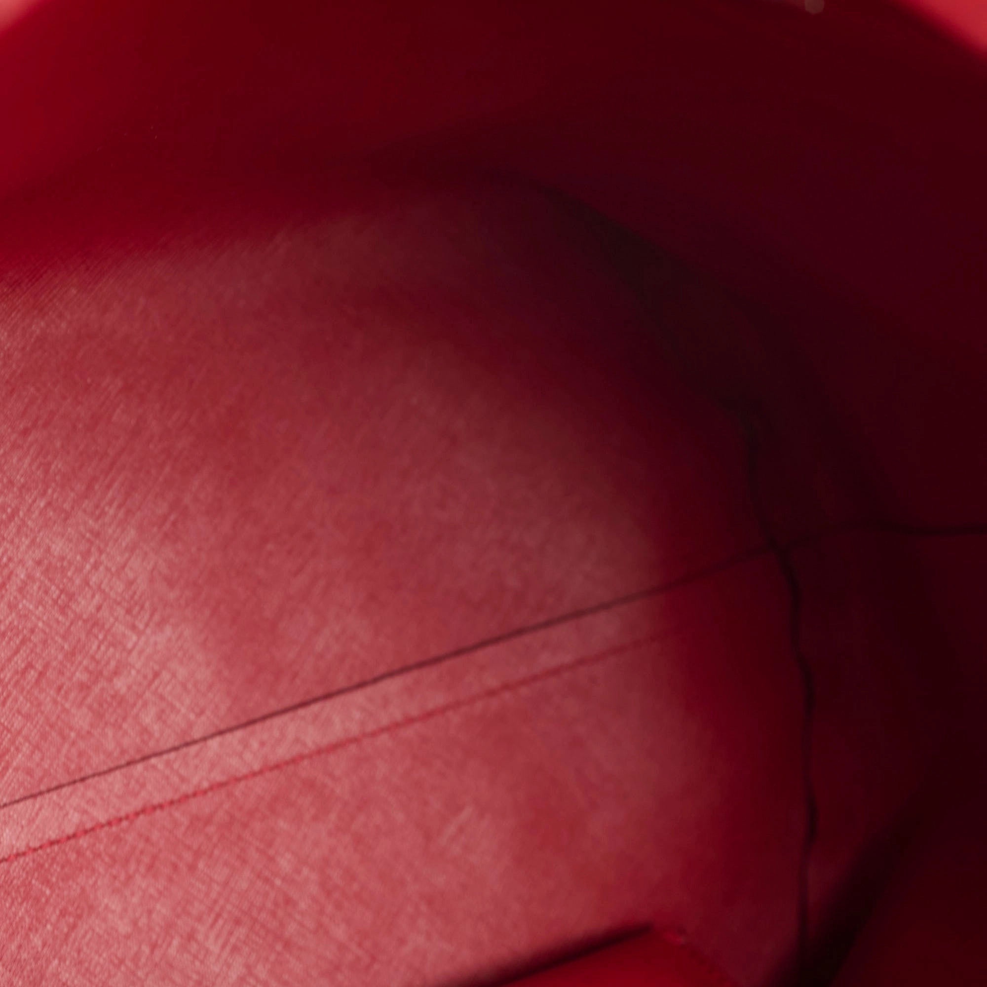 Fendi Monster Eye Leather Tote Red