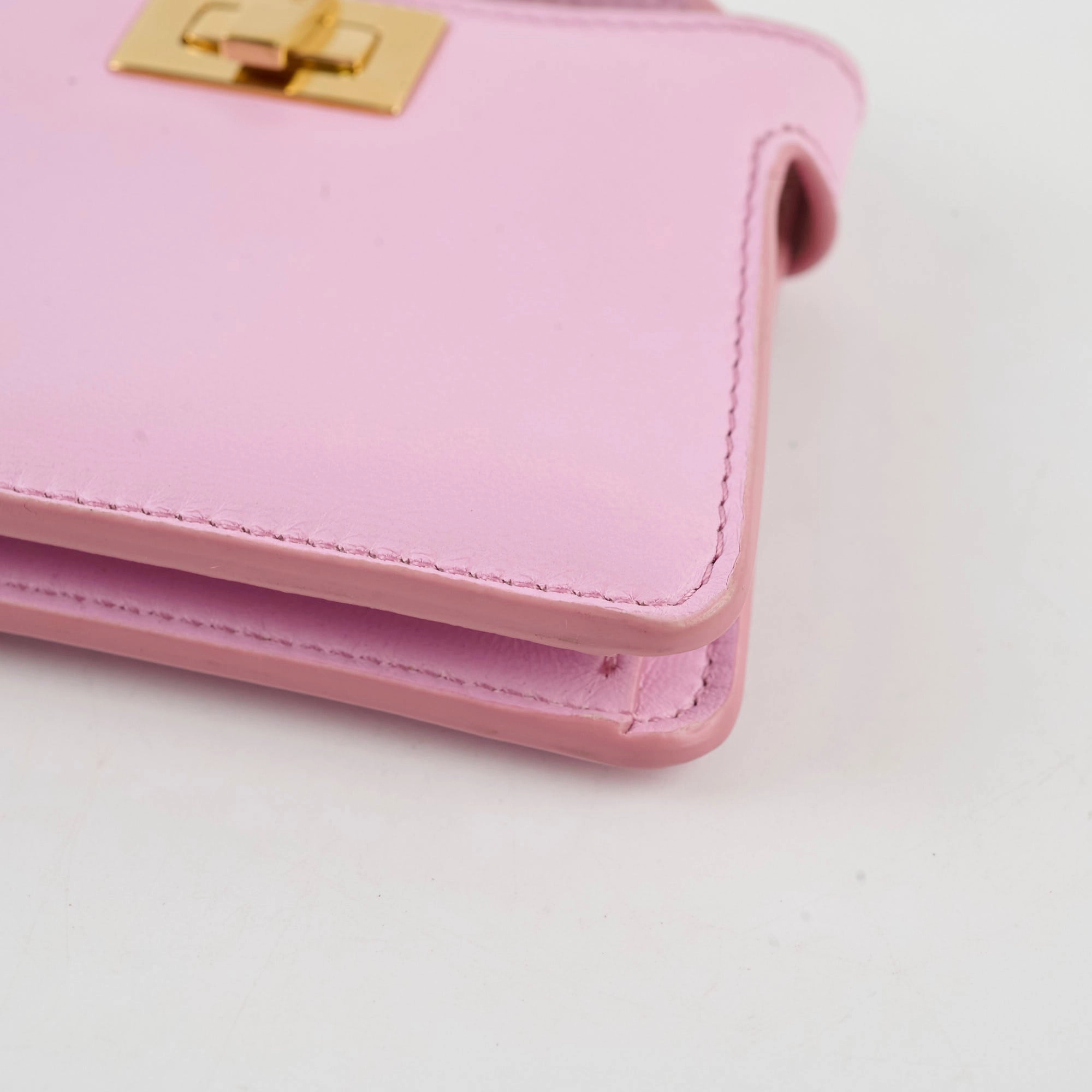 Fendi Nappa Pico Peekaboo Charm Lavanda