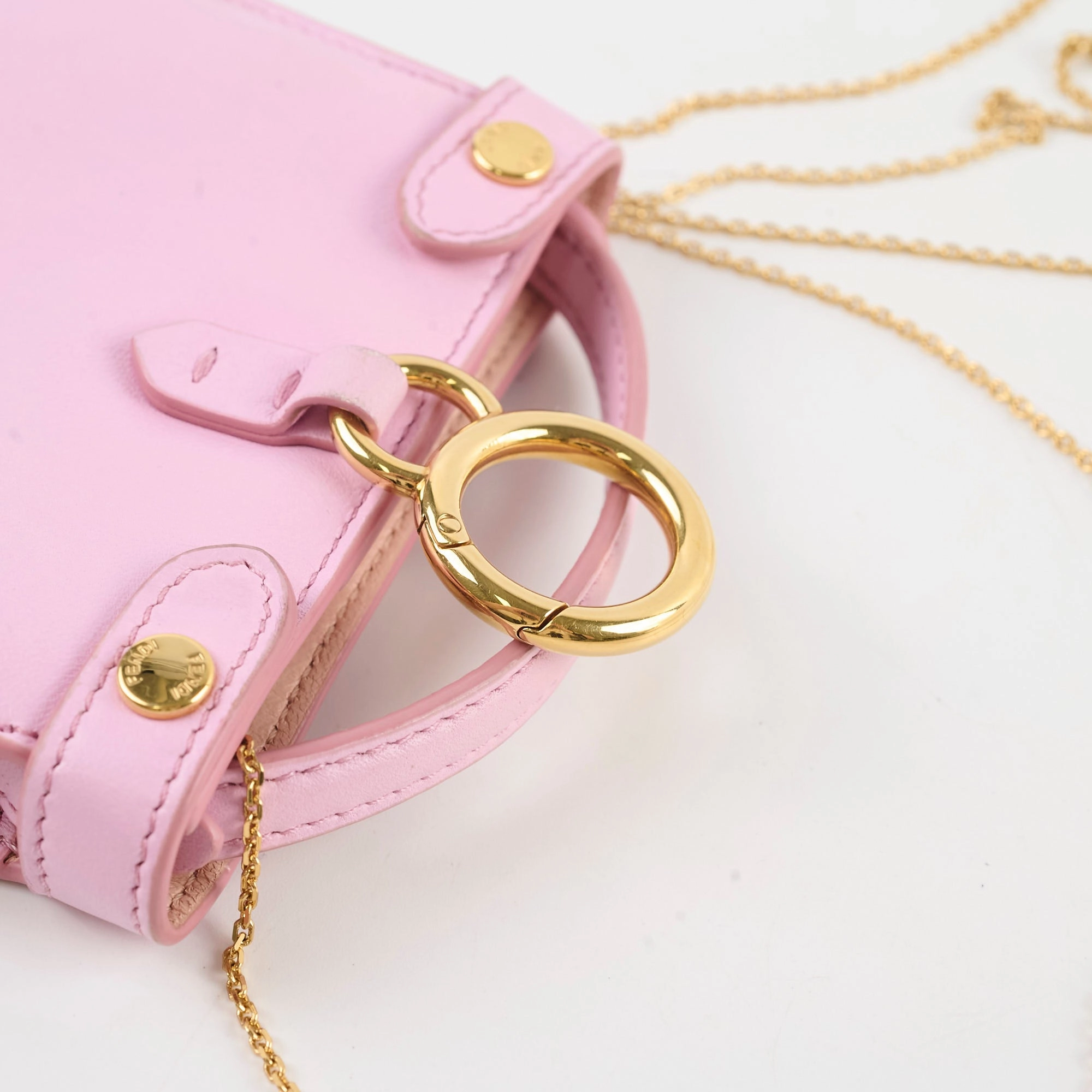 Fendi Nappa Pico Peekaboo Charm Lavanda