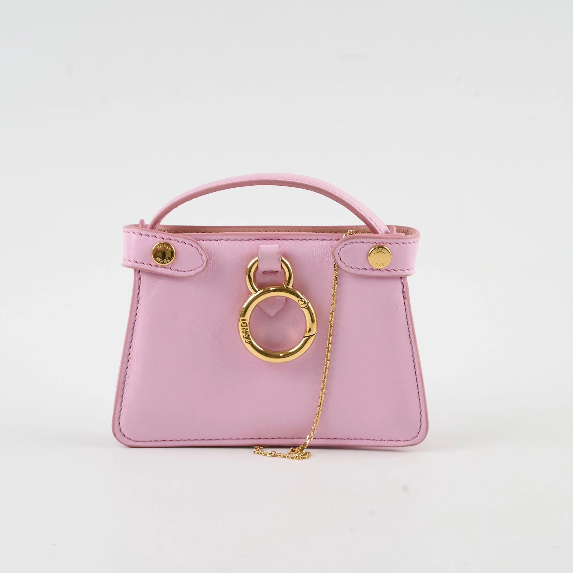 Fendi Nappa Pico Peekaboo Charm Lavanda