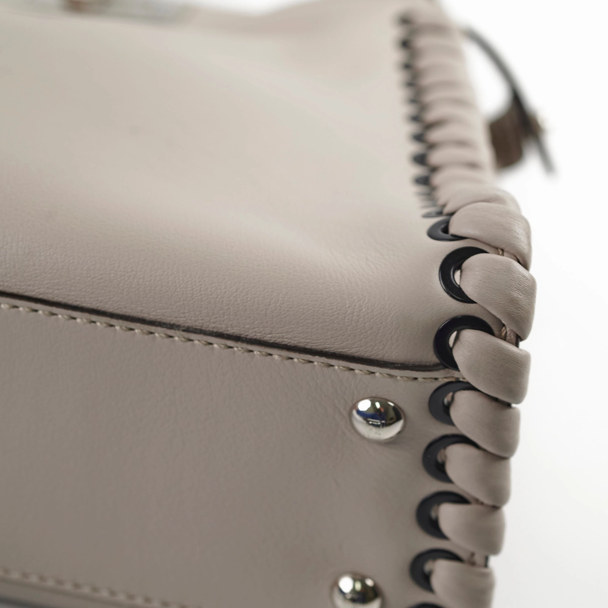 Fendi Peekaboo Calfskin Medium Two-way Grey