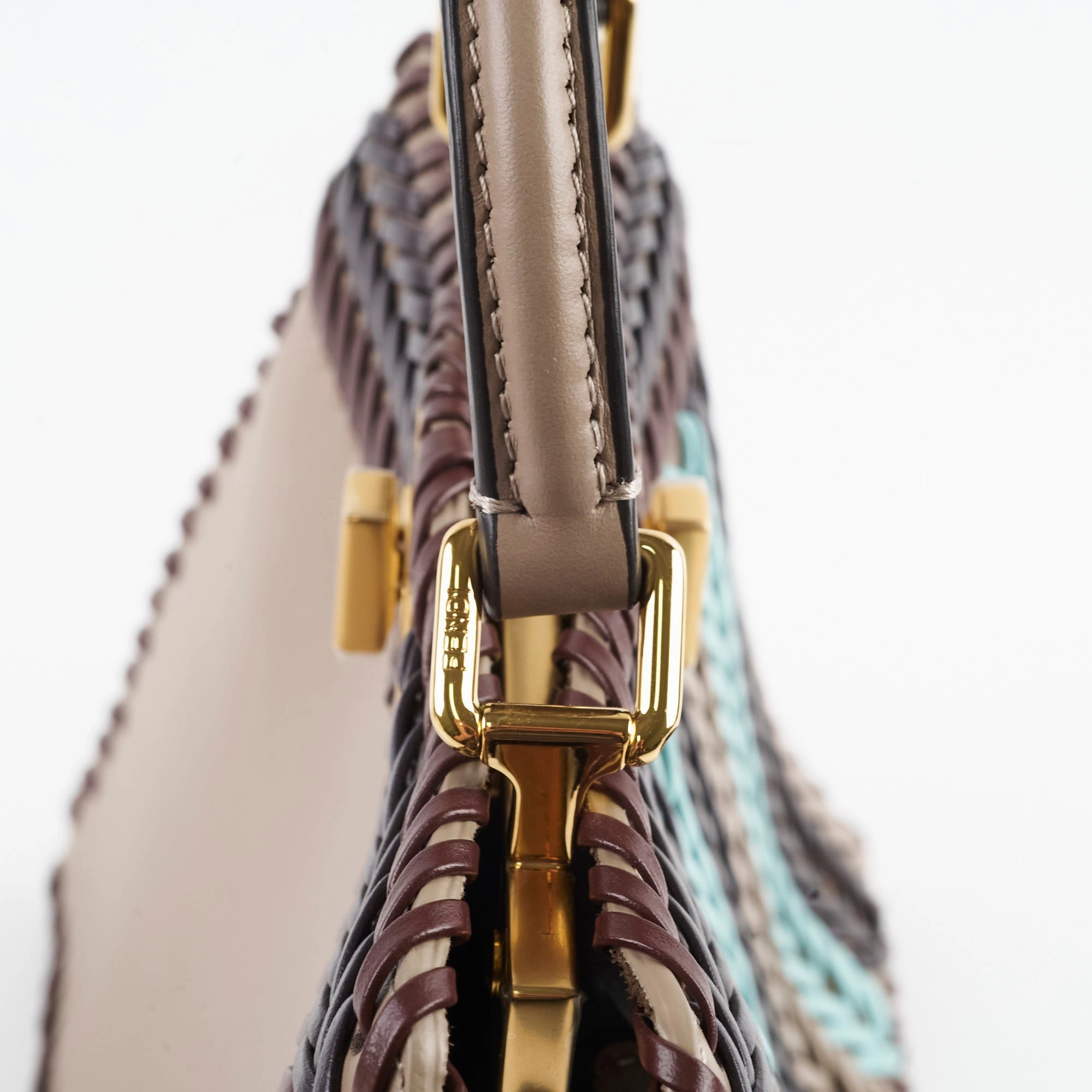 Fendi Peekaboo ISeeU Petite Leather Braid
